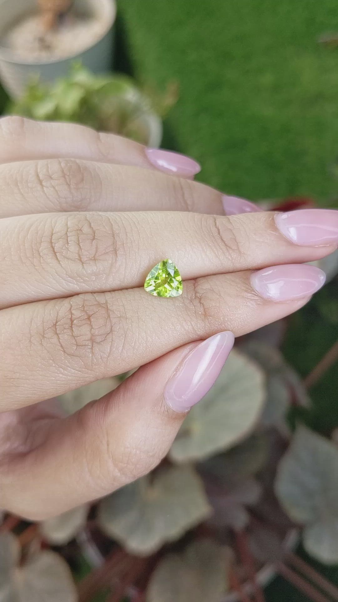 1.29 Ct. Yellowish Green Peridot from Pakistan Size Video