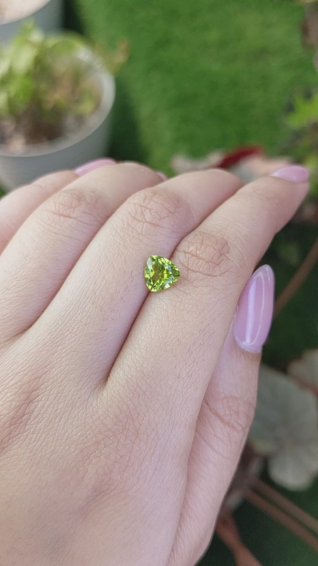 1.36 Ct. Yellowish Green Peridot from Pakistan Size Video