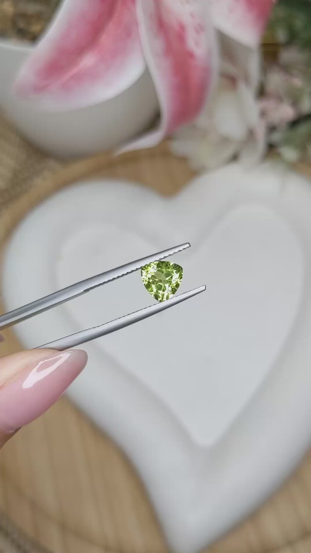 1.16 Ct. Yellowish Green Peridot from Pakistan Size Video