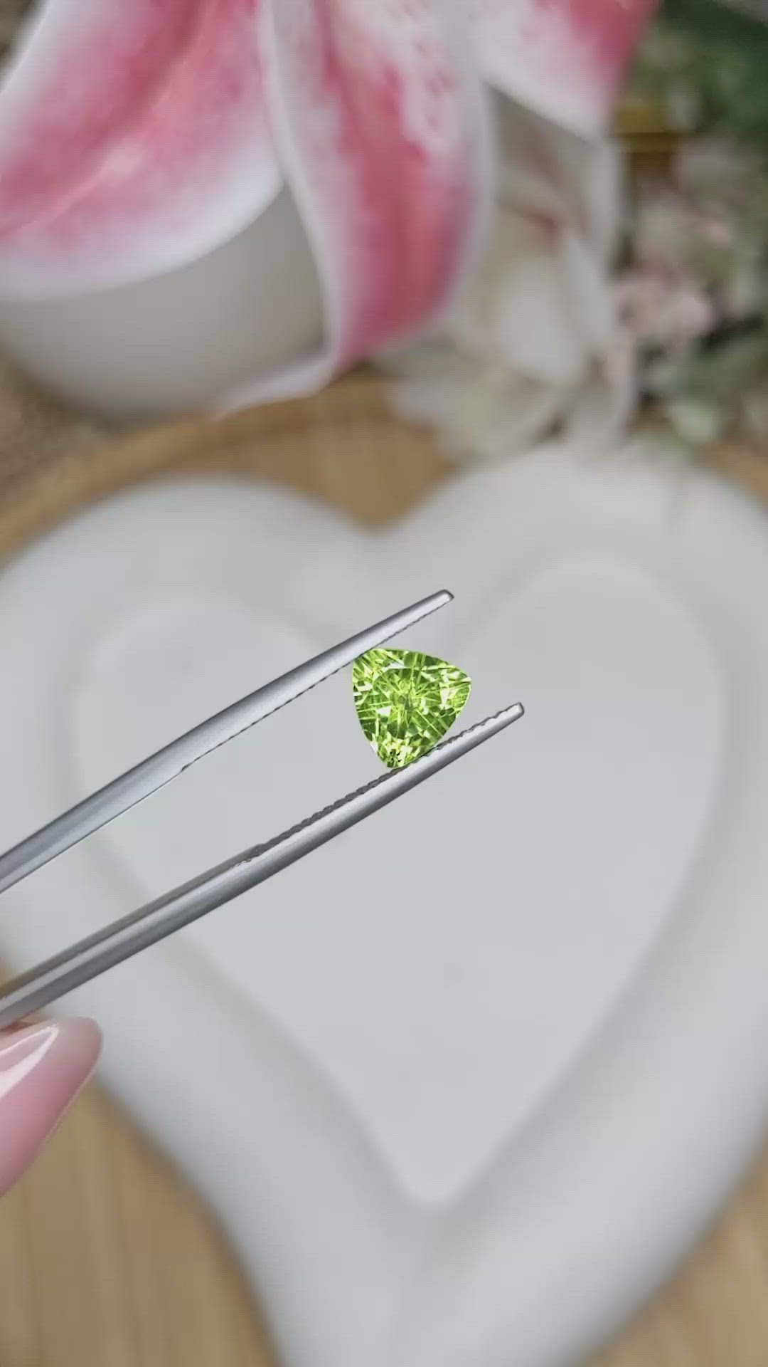 1.44 Ct. Yellowish Green Peridot from Pakistan Size Video