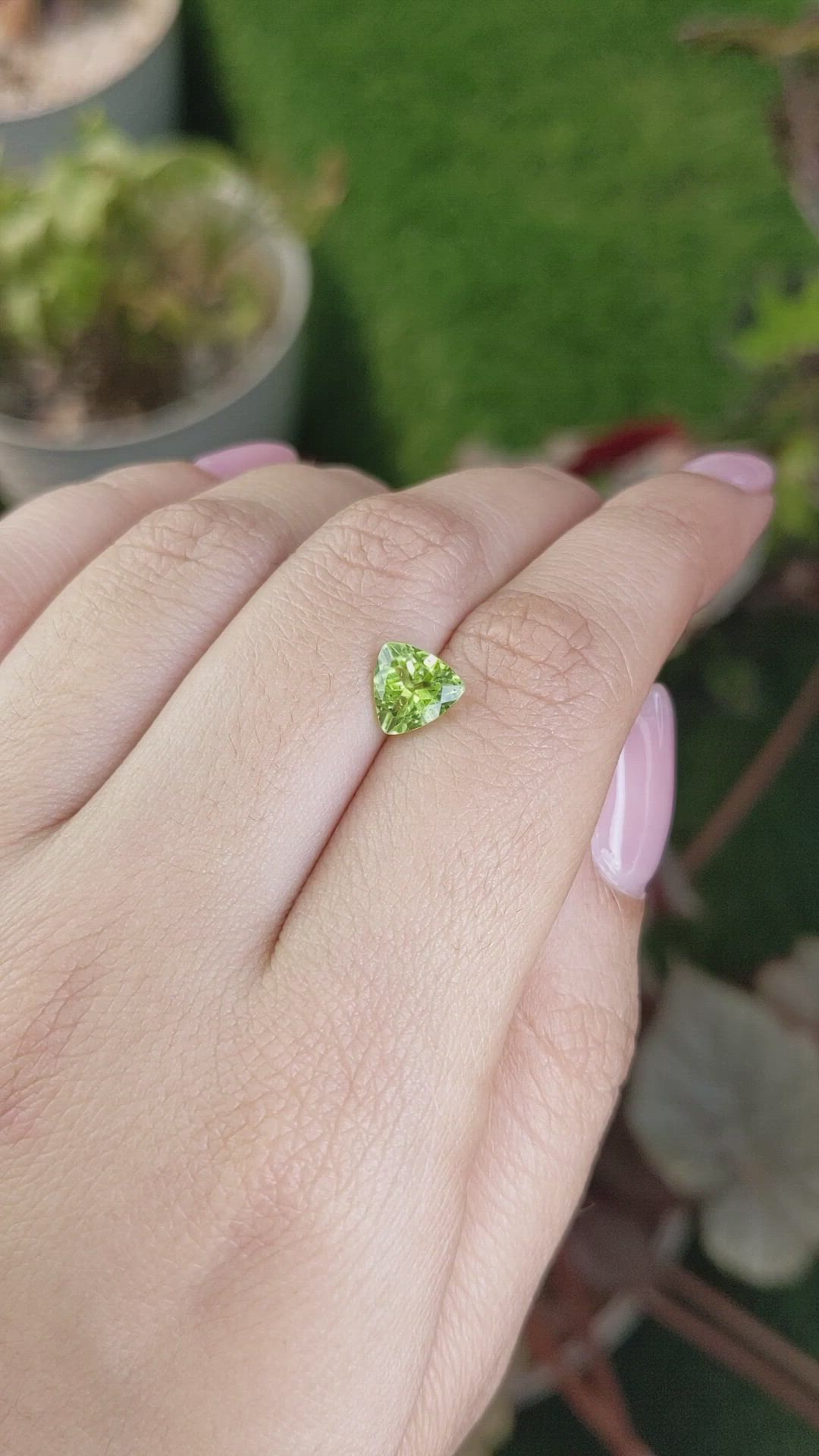 1.44 Ct. Yellowish Green Peridot from Pakistan Size Video