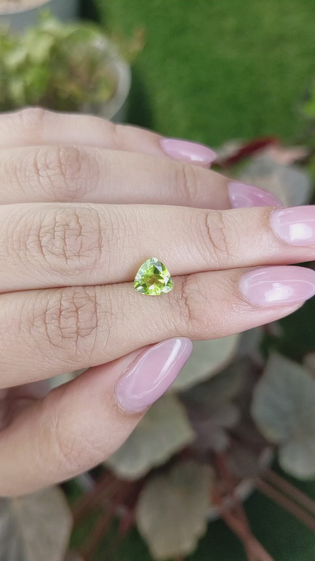 1.27 Ct. Yellowish Green Peridot from Pakistan Size Video