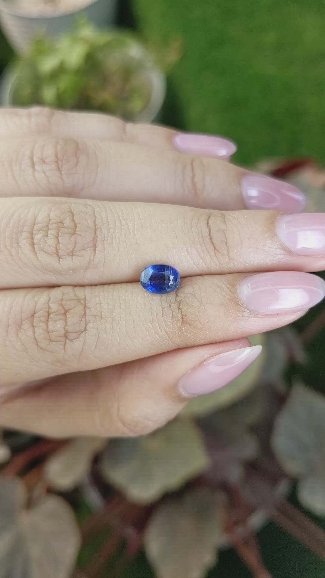 1.22 Ct. Blue Kyanite from Brazil Size Video