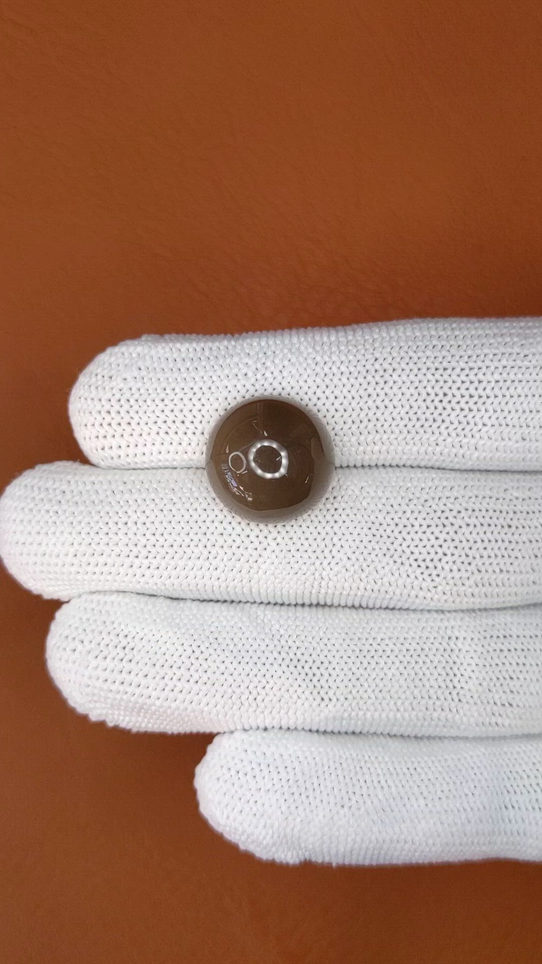12.44 Ct. Brown Cabochon Moonstone from Ceylon (Sri Lanka) Size Video