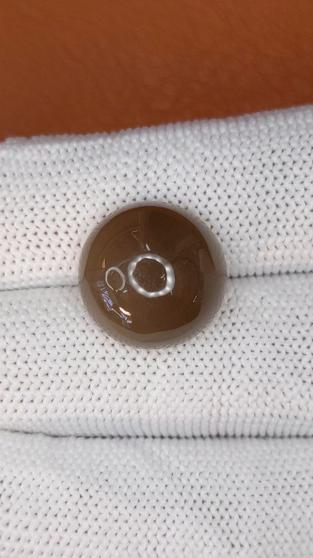 12.44 Ct. Brown Cabochon Moonstone from Ceylon (Sri Lanka) Size Video