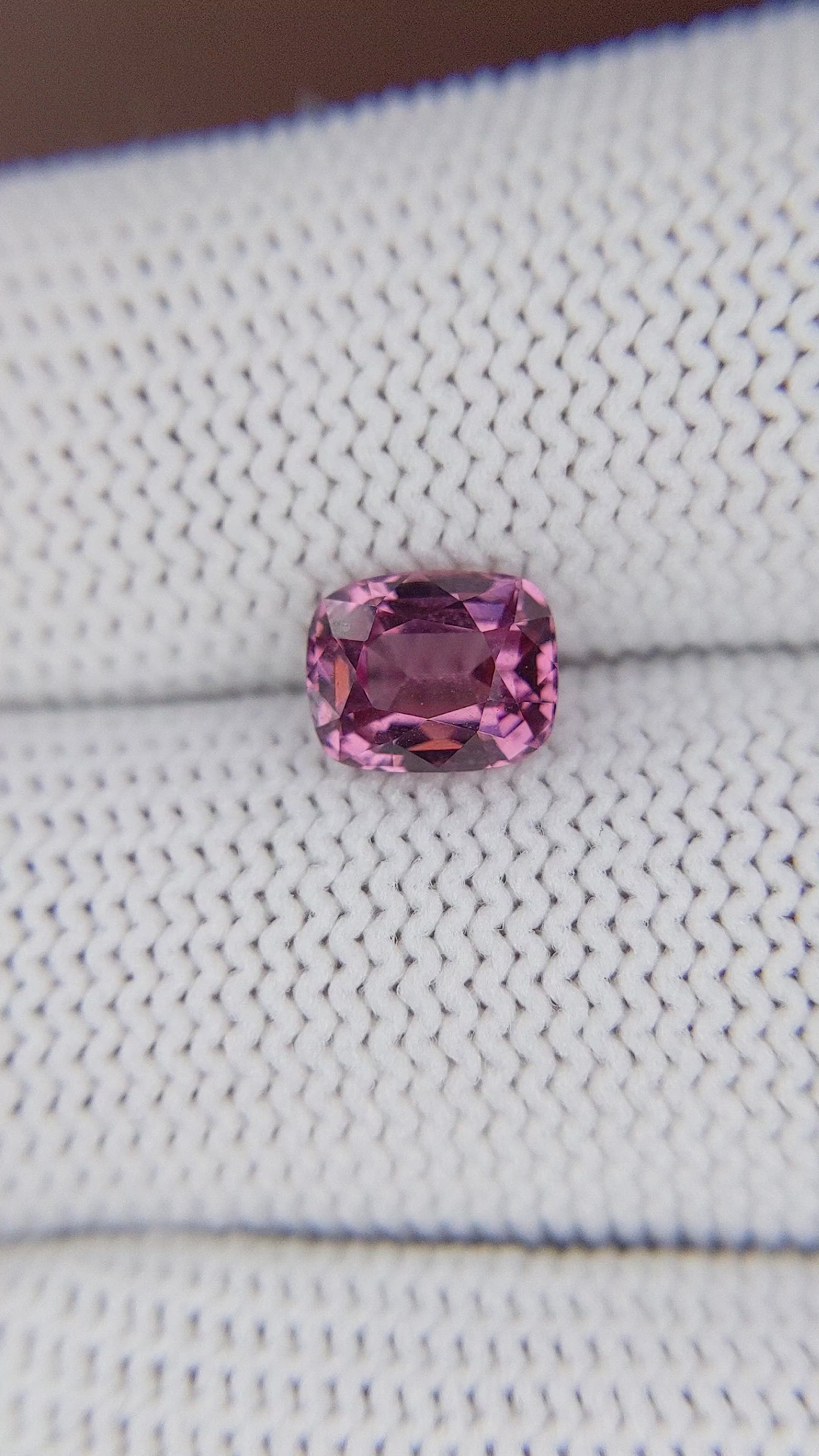 1.96 Ct. Pink Malaya Garnet from Tanzania Size Video