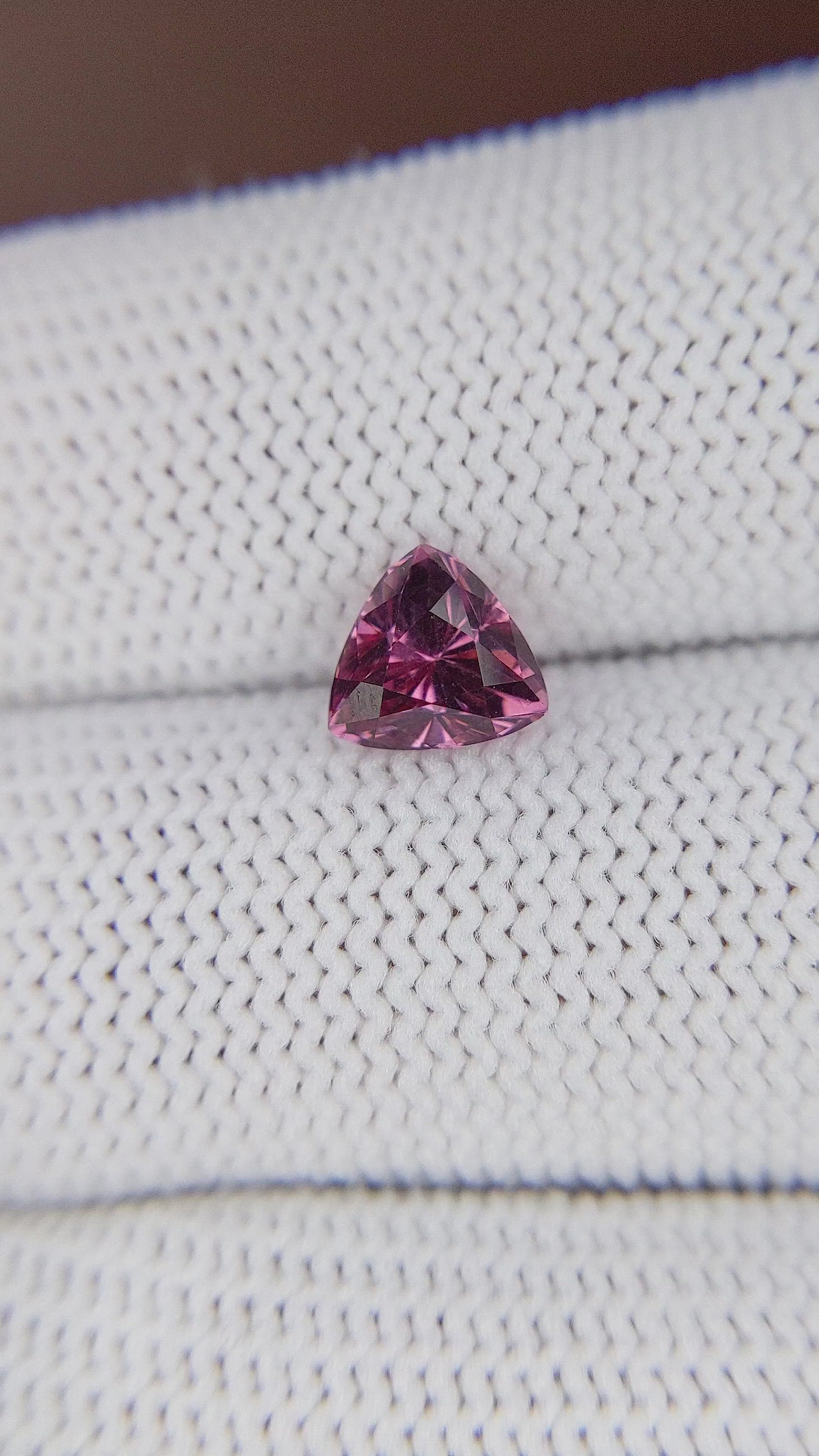 1.55 Ct. Purple Malaya Garnet from Tanzania Size Video