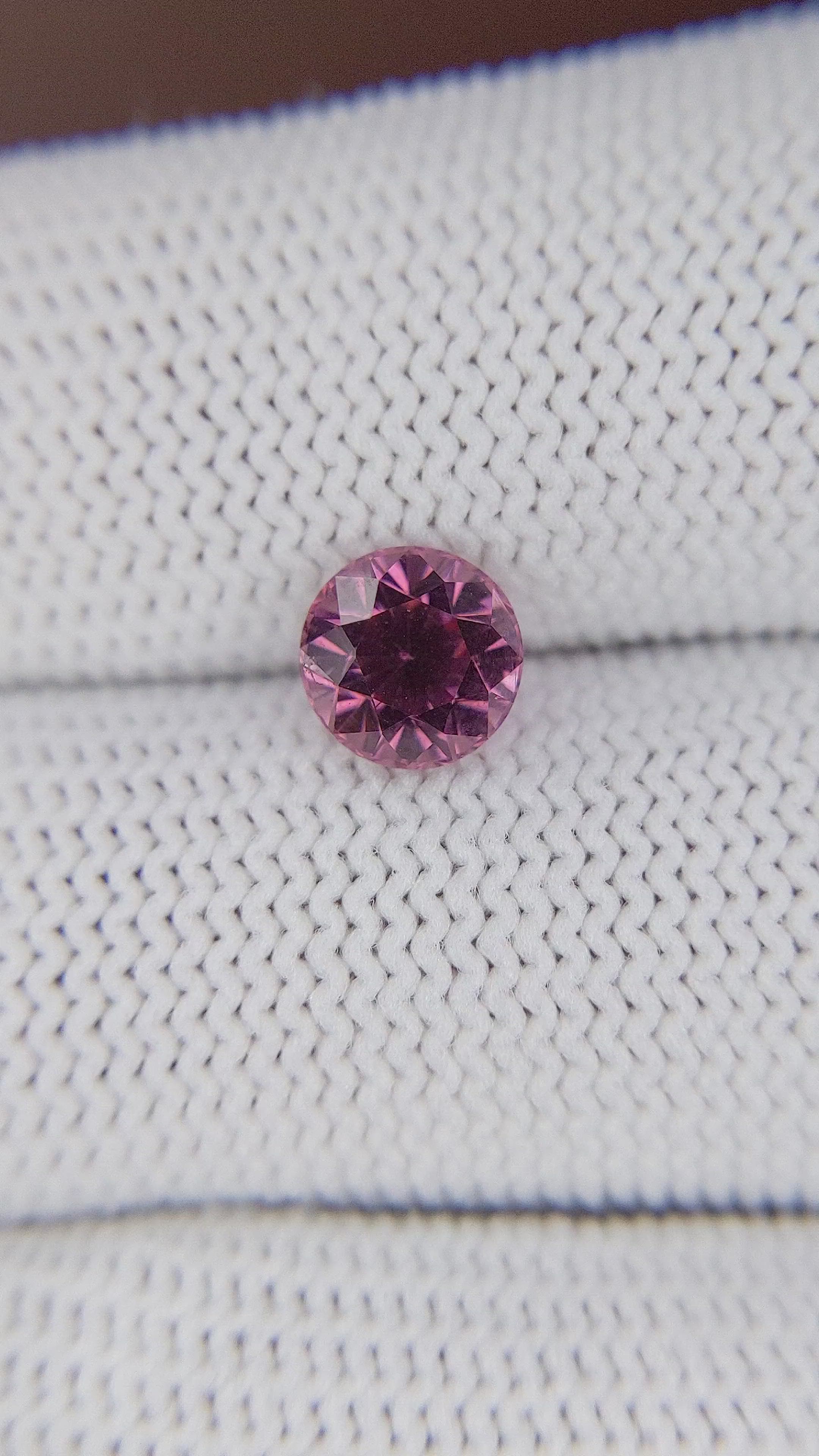 1.78 Ct. Pink Malaya Garnet from Tanzania Size Video