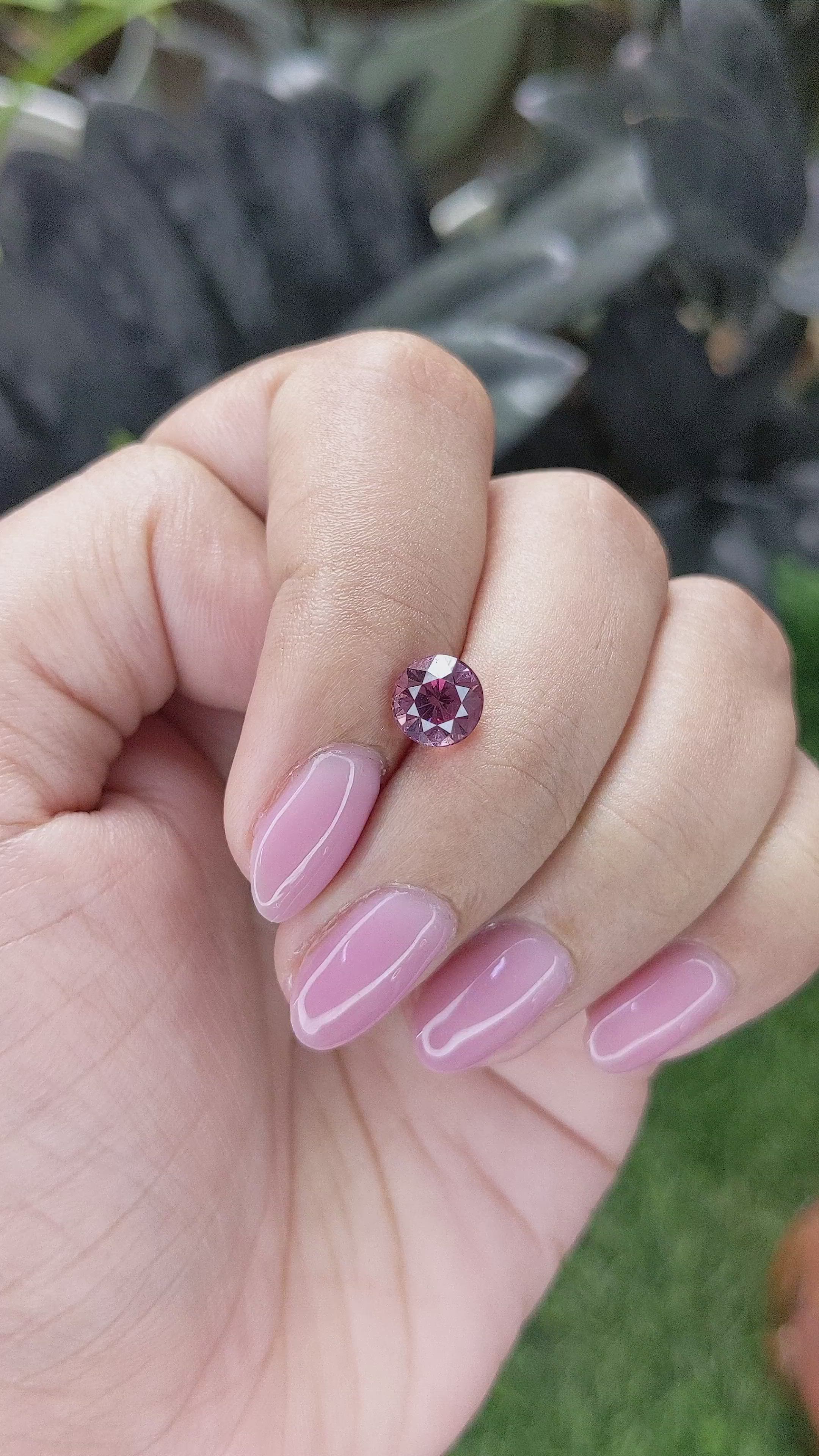 1.78 Ct. Pink Malaya Garnet from Tanzania Size Video