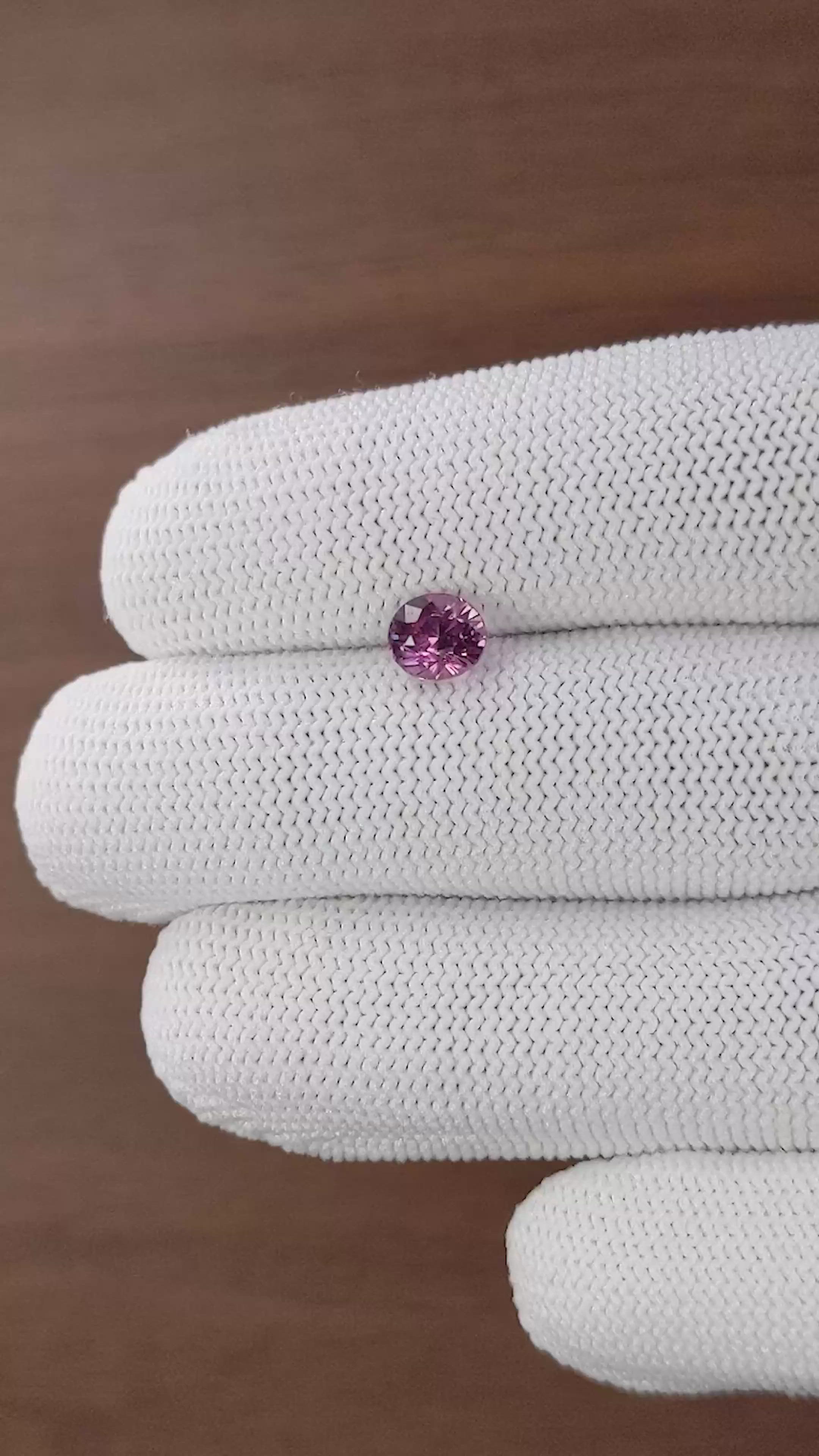 1.40 Ct. Purple Malaya Garnet from Tanzania Size Video