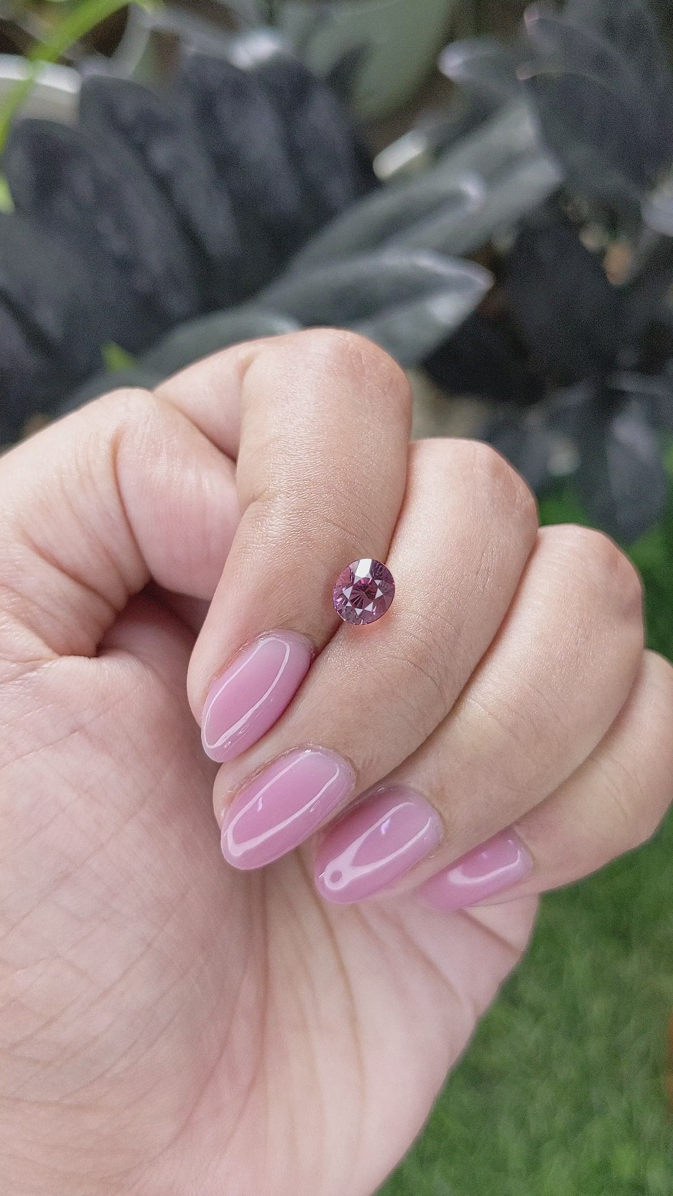 1.40 Ct. Purple Malaya Garnet from Tanzania Size Video
