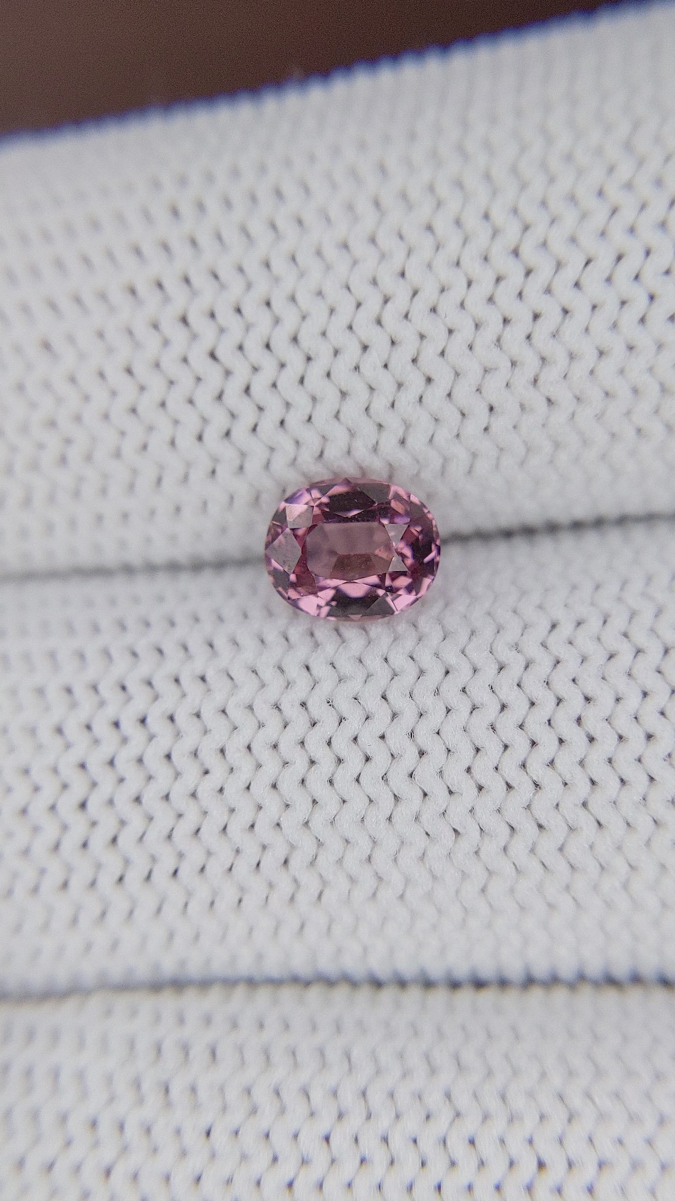 1.22 Ct. Pink Malaya Garnet from Tanzania Size Video