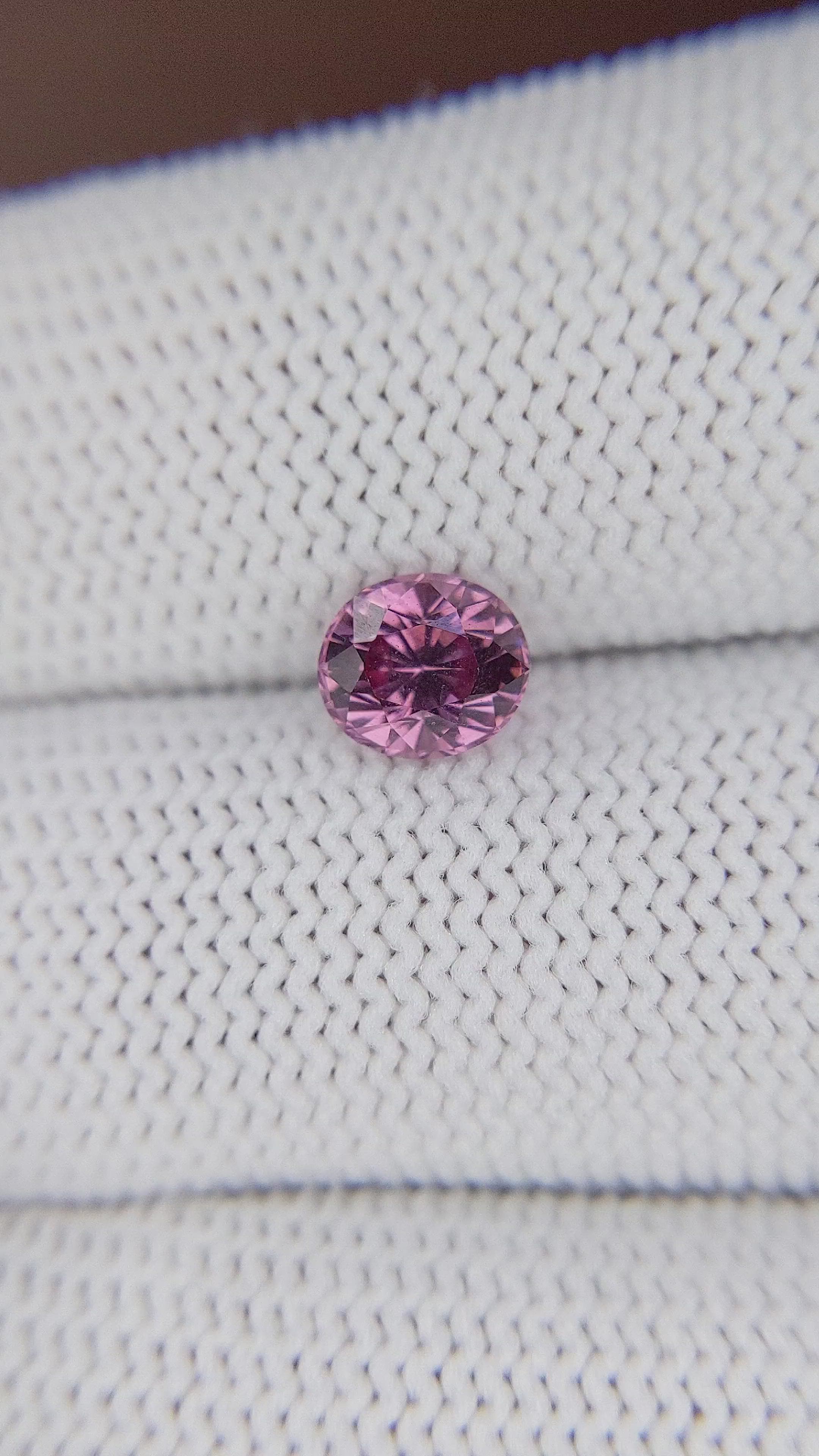 1.30 Ct. Purple Malaya Garnet from Tanzania Size Video
