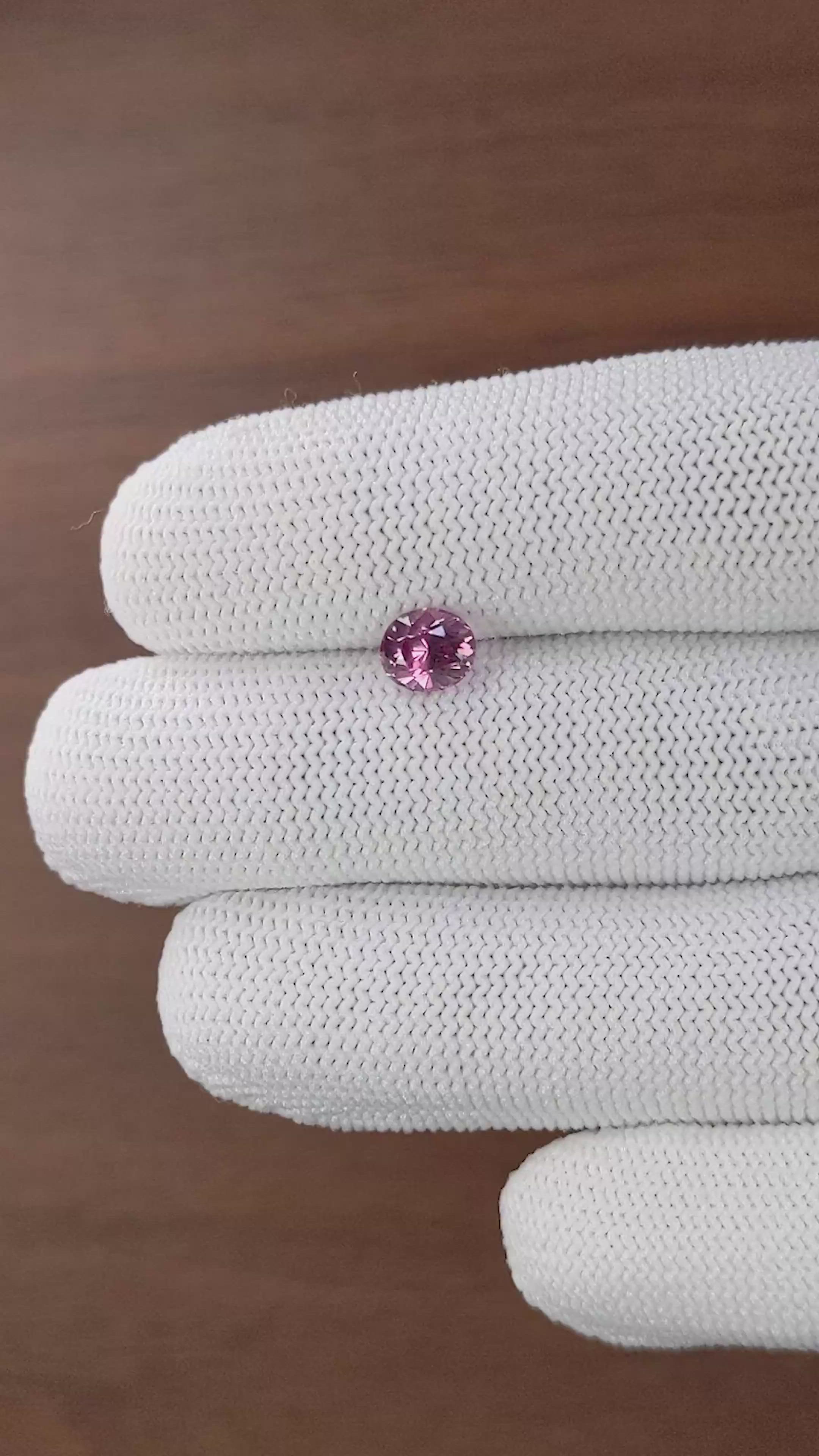1.30 Ct. Purple Malaya Garnet from Tanzania Size Video