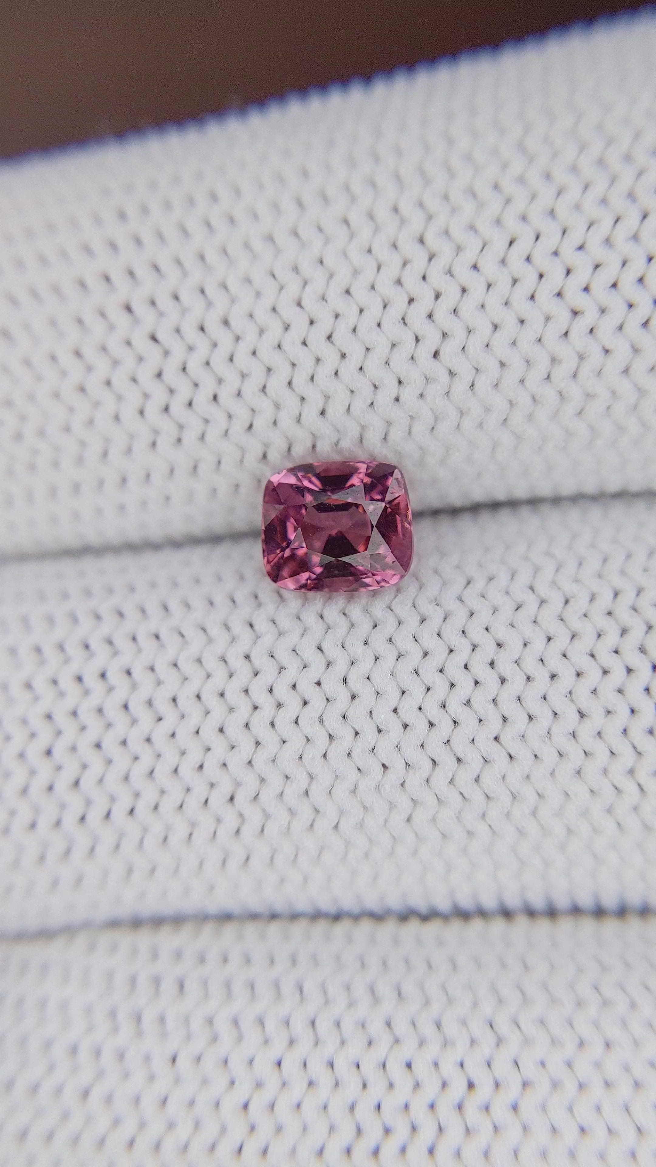 1.37 Ct. Reddish Pink Malaya Garnet from Tanzania Size Video