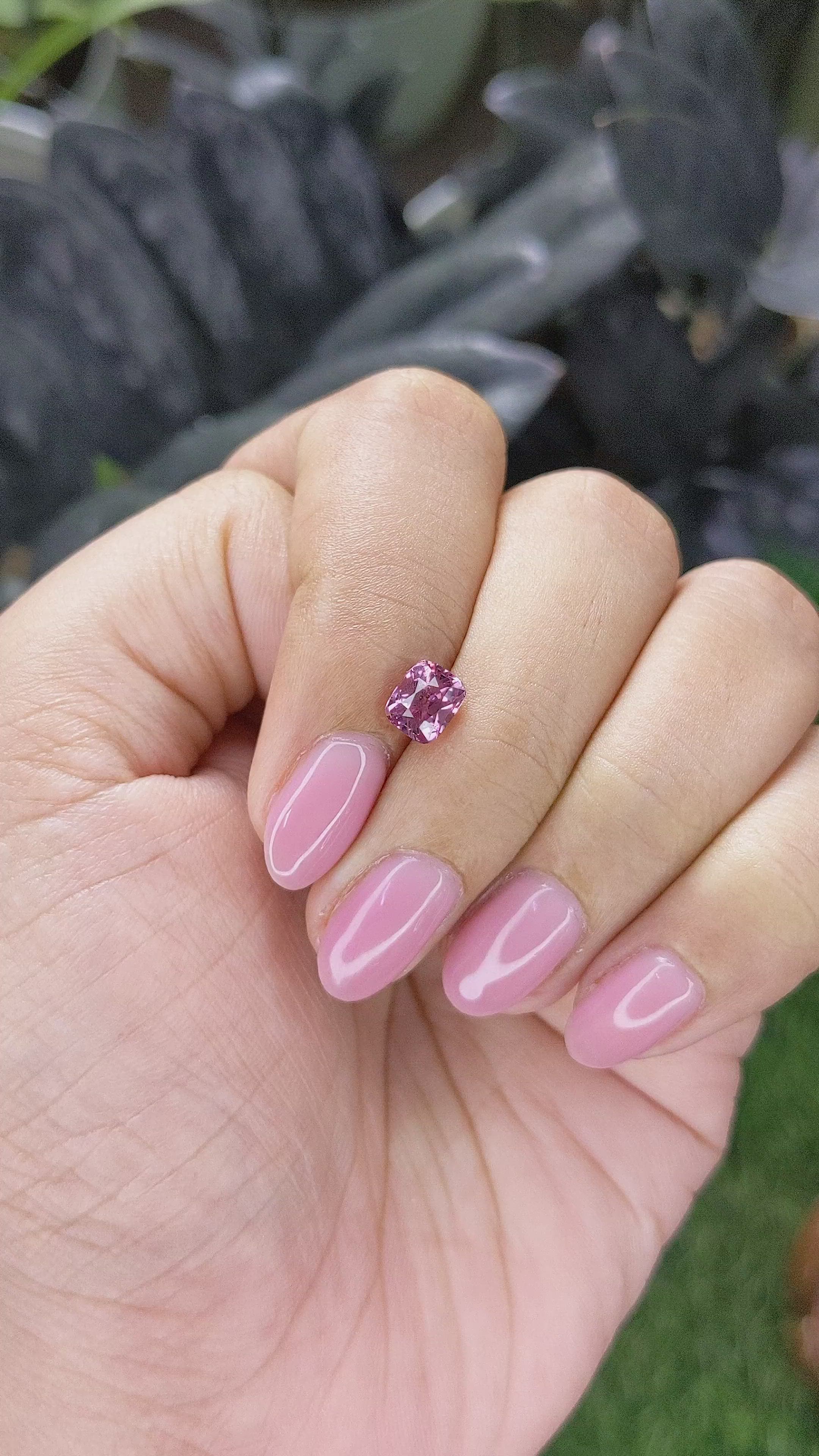 1.28 Ct. Pink Malaya Garnet from Tanzania Size Video