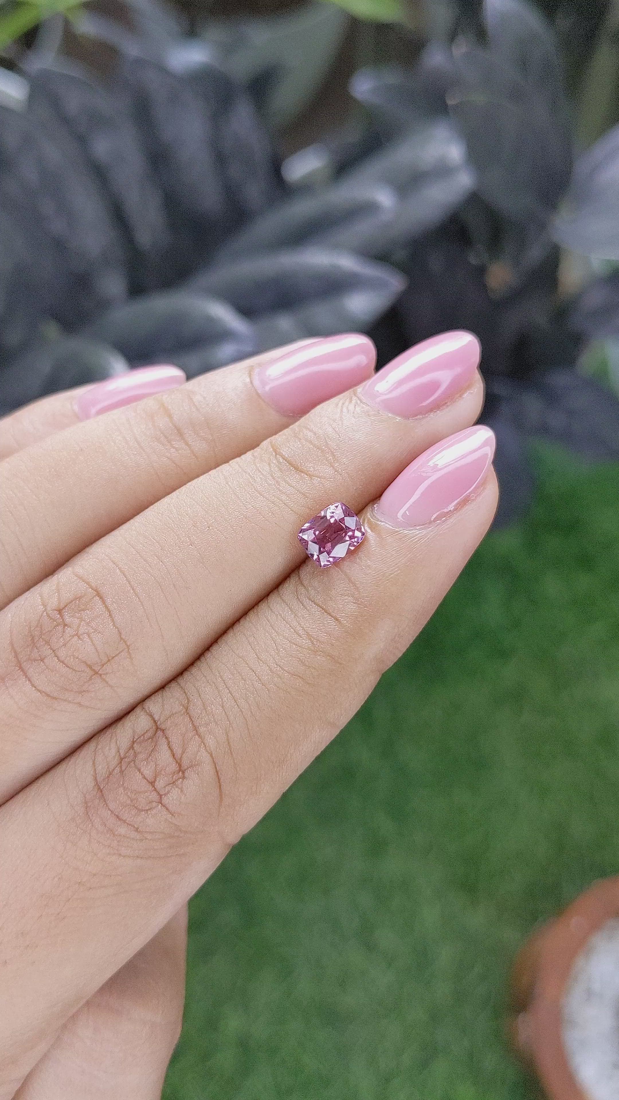 1.09 Ct. Purple Malaya Garnet from Tanzania Size Video