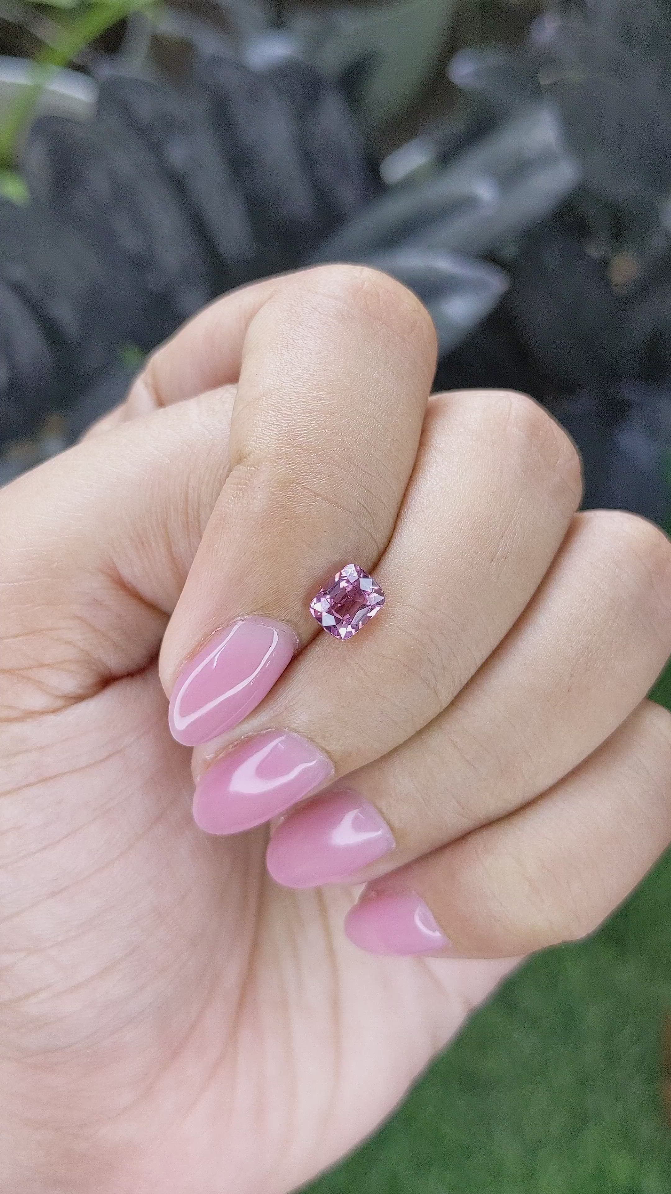1.09 Ct. Purple Malaya Garnet from Tanzania Size Video