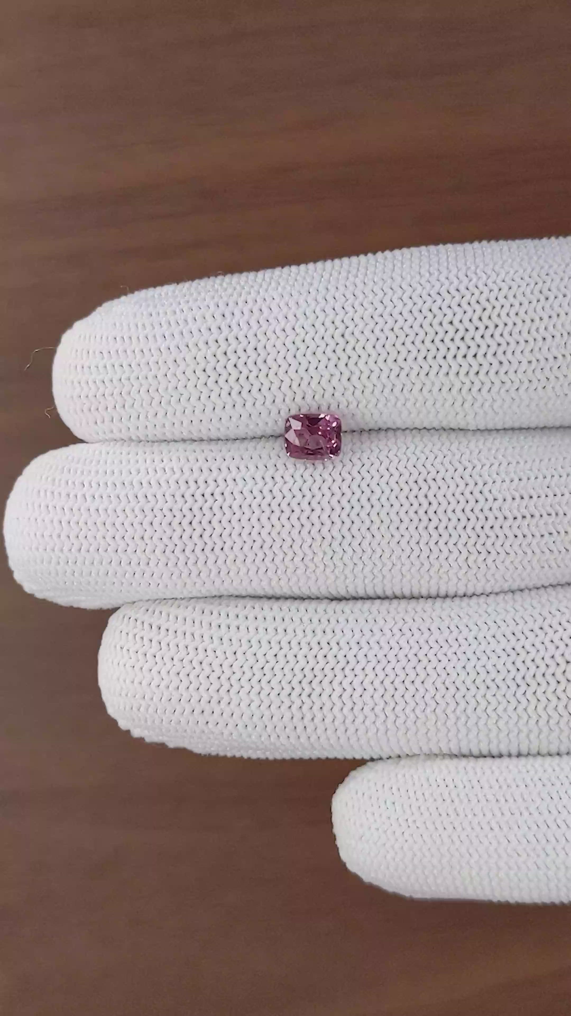 1.09 Ct. Purple Malaya Garnet from Tanzania Size Video
