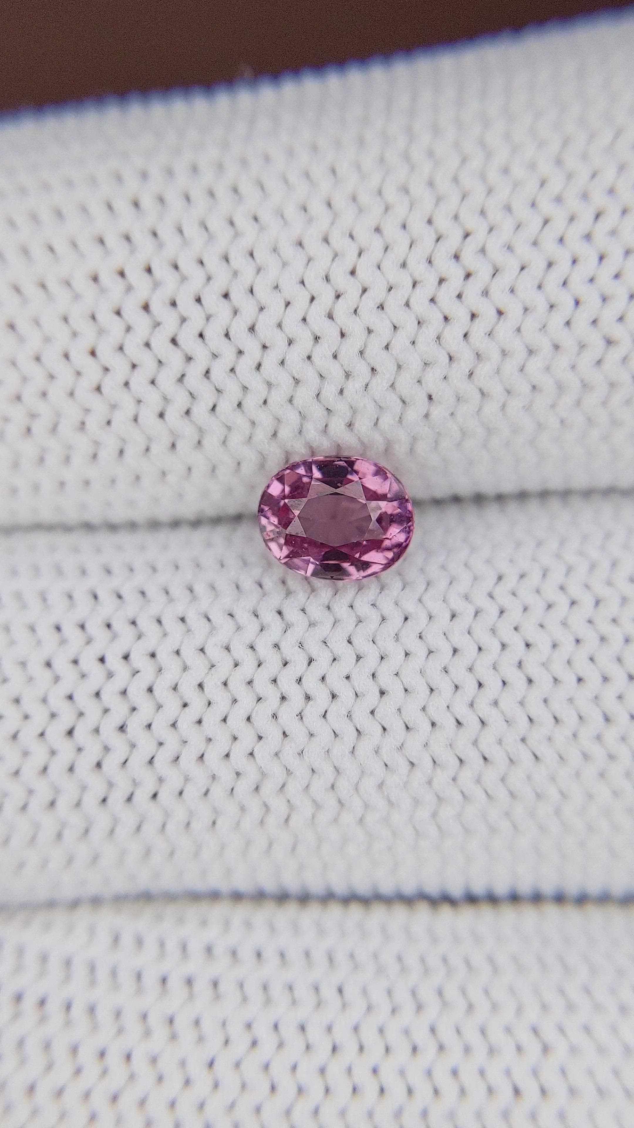 1.11 Ct. Pink Malaya Garnet from Tanzania Size Video