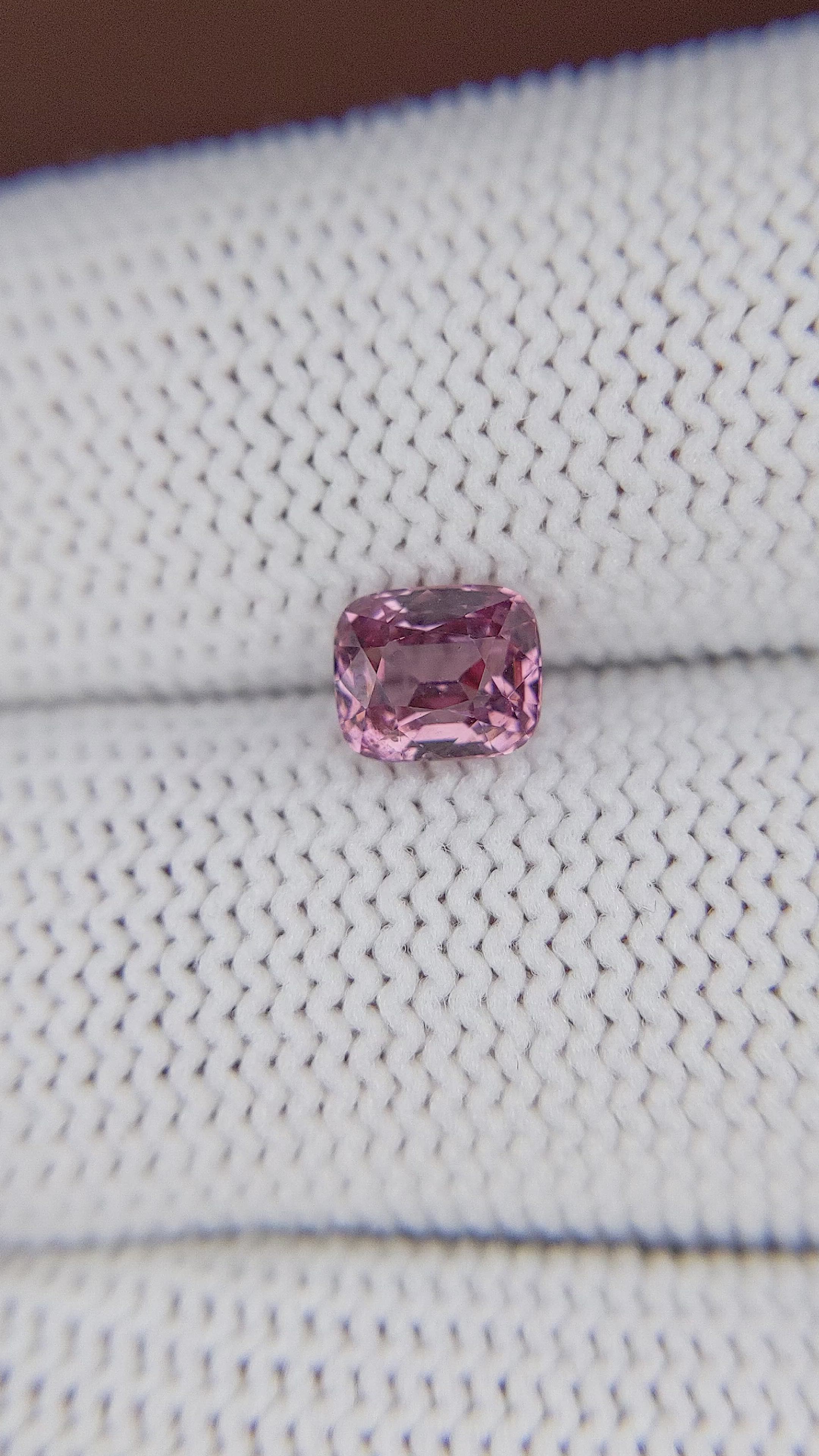 1.20 Ct. Pink Malaya Garnet from Tanzania Size Video