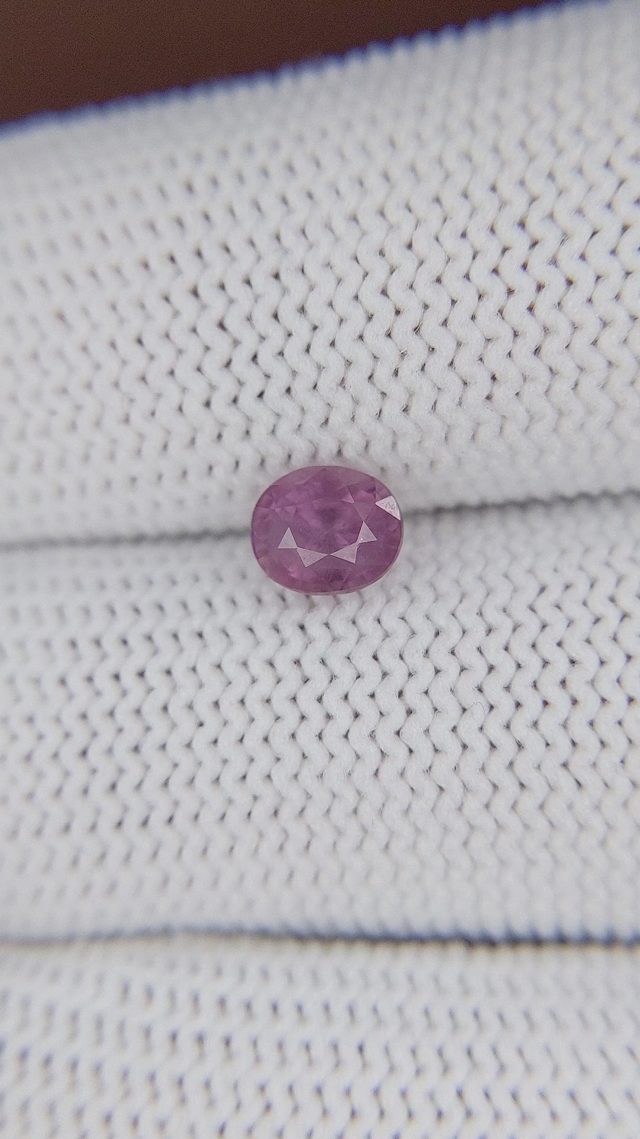 1.09 Ct. Purple Malaya Garnet from Tanzania Size Video