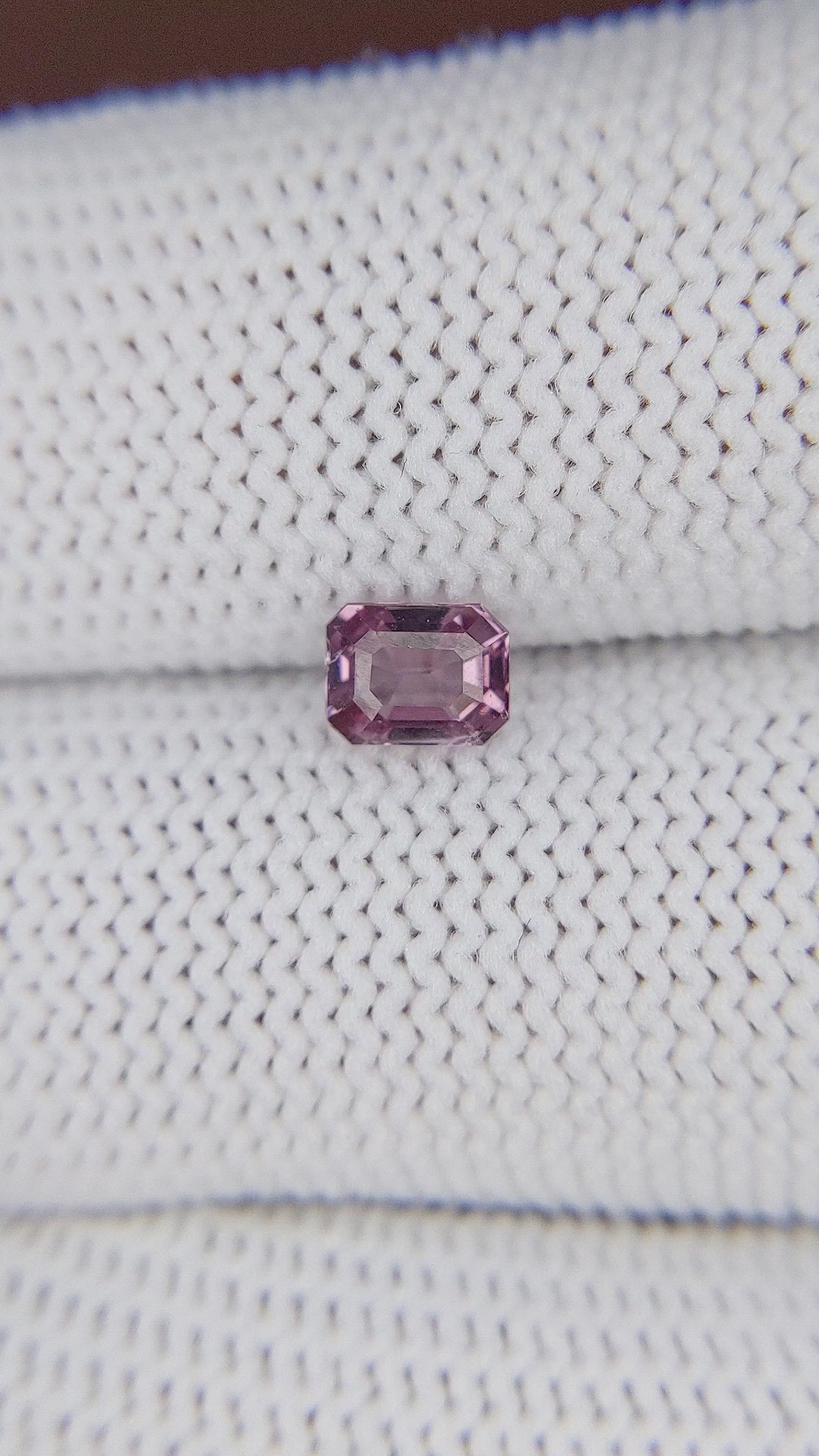 0.70 Ct. Purple Malaya Garnet from Tanzania Size Video
