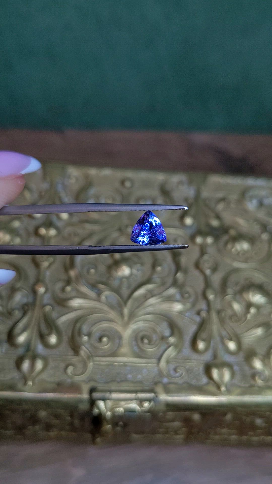 1.18 Ct. Violet Tanzanite from Tanzania Size Video