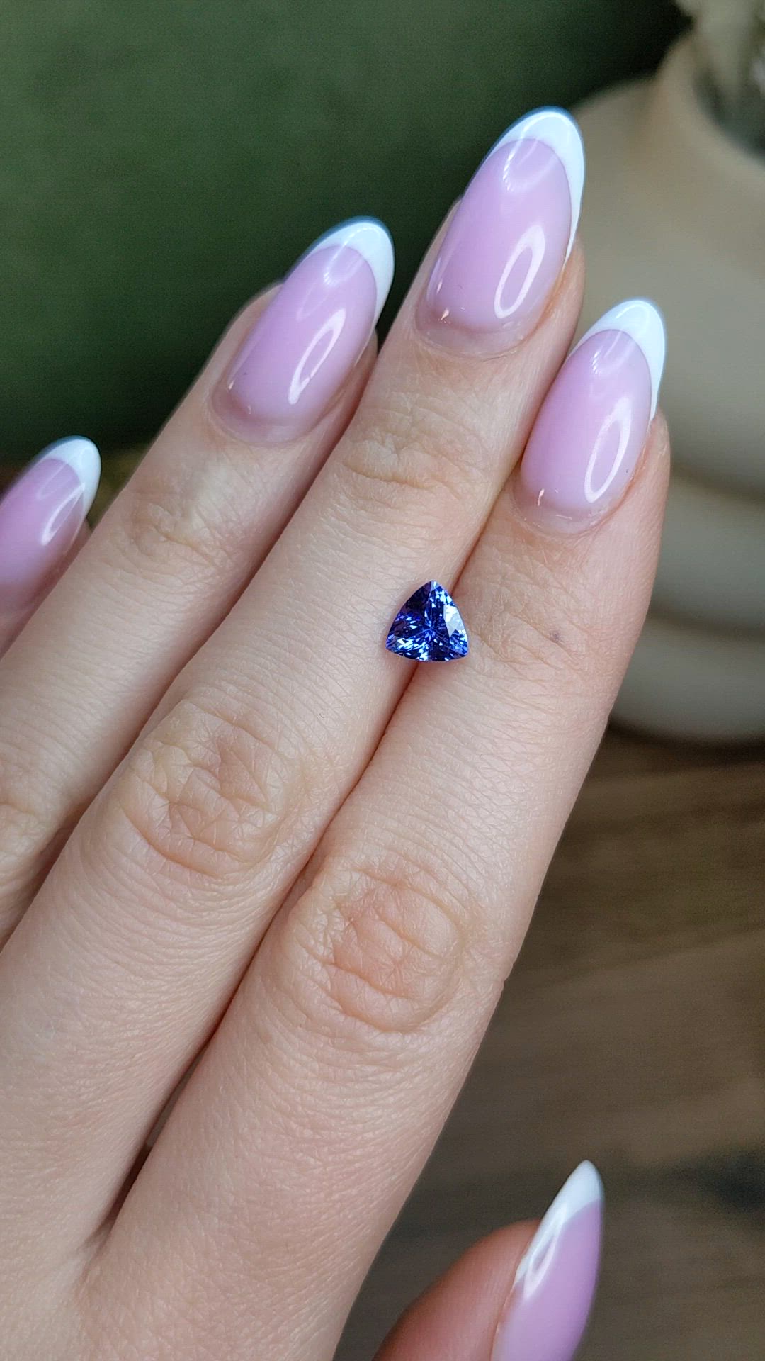 1.18 Ct. Violet Tanzanite from Tanzania Size Video