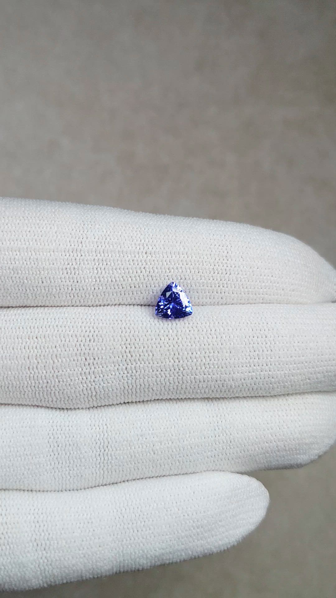 1.18 Ct. Violet Tanzanite from Tanzania Size Video