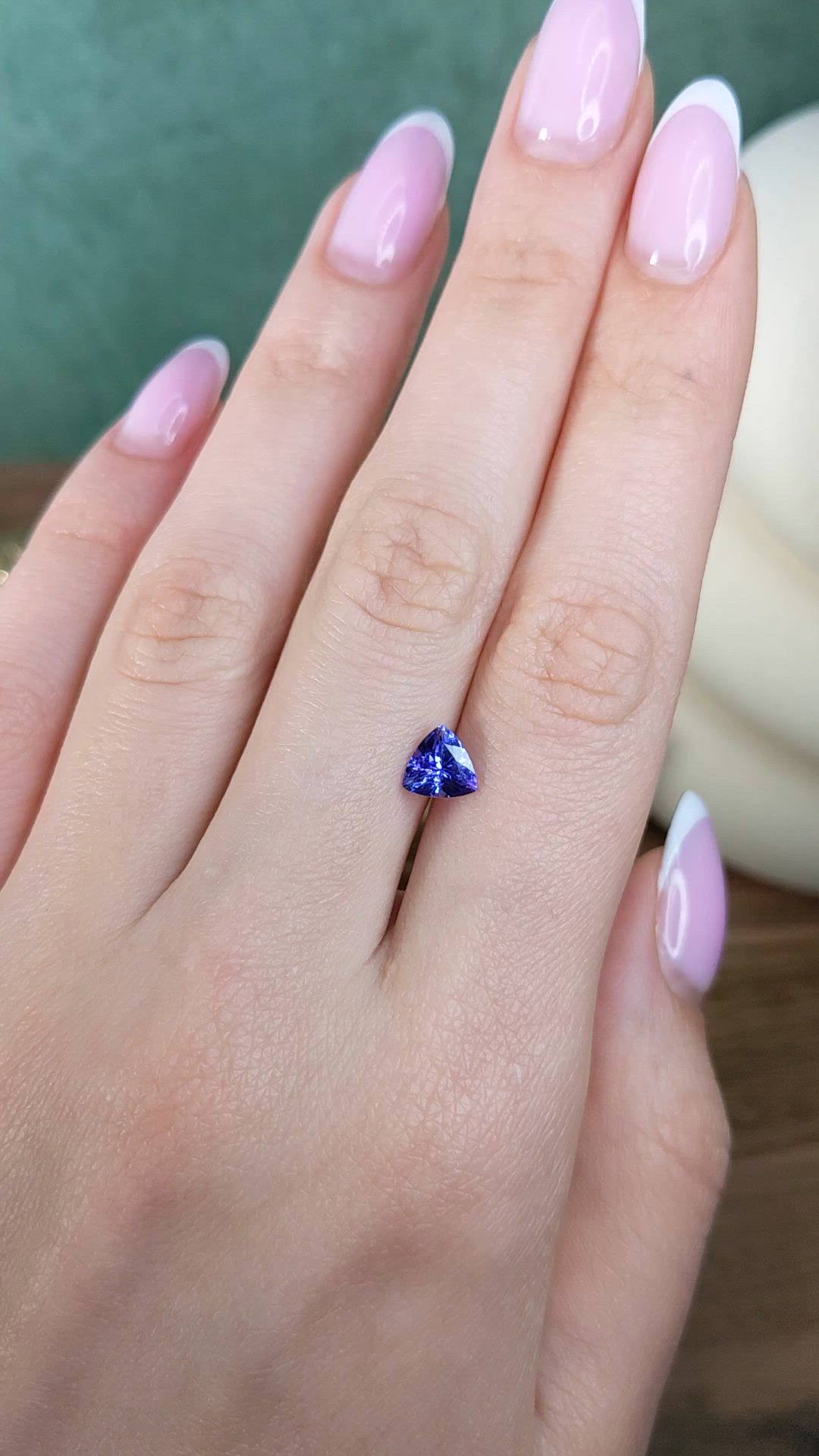 1.18 Ct. Violet Tanzanite from Tanzania Size Video