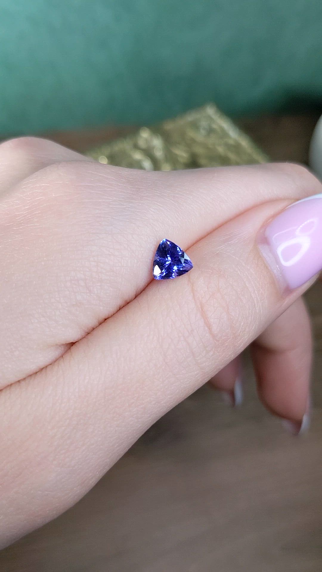 1.18 Ct. Violet Tanzanite from Tanzania Size Video