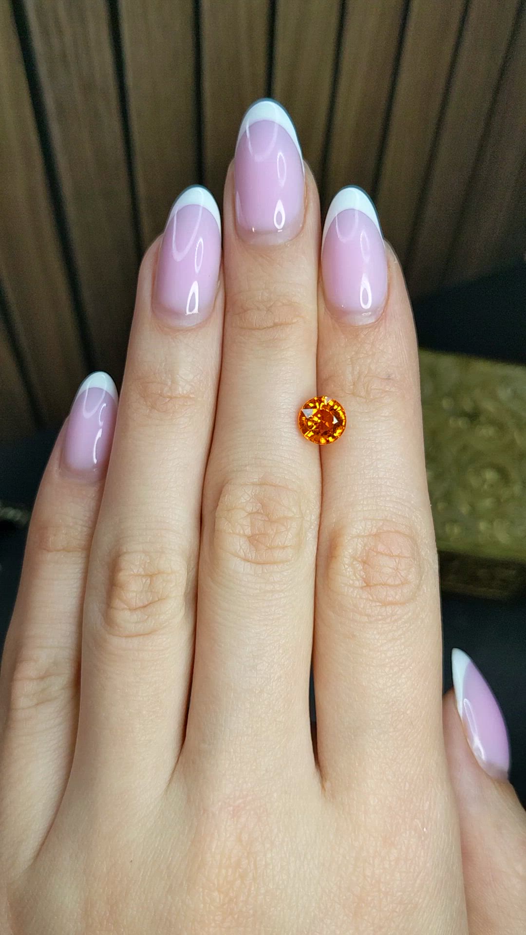 2.33 Ct. Orange Spessartite Garnet from Madagascar Size Video