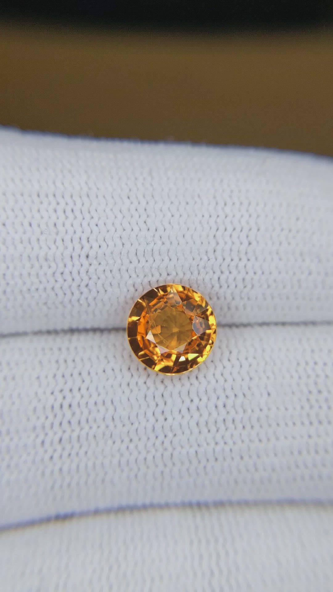 2.55 Ct. Orange Spessartite Garnet from Madagascar Size Video