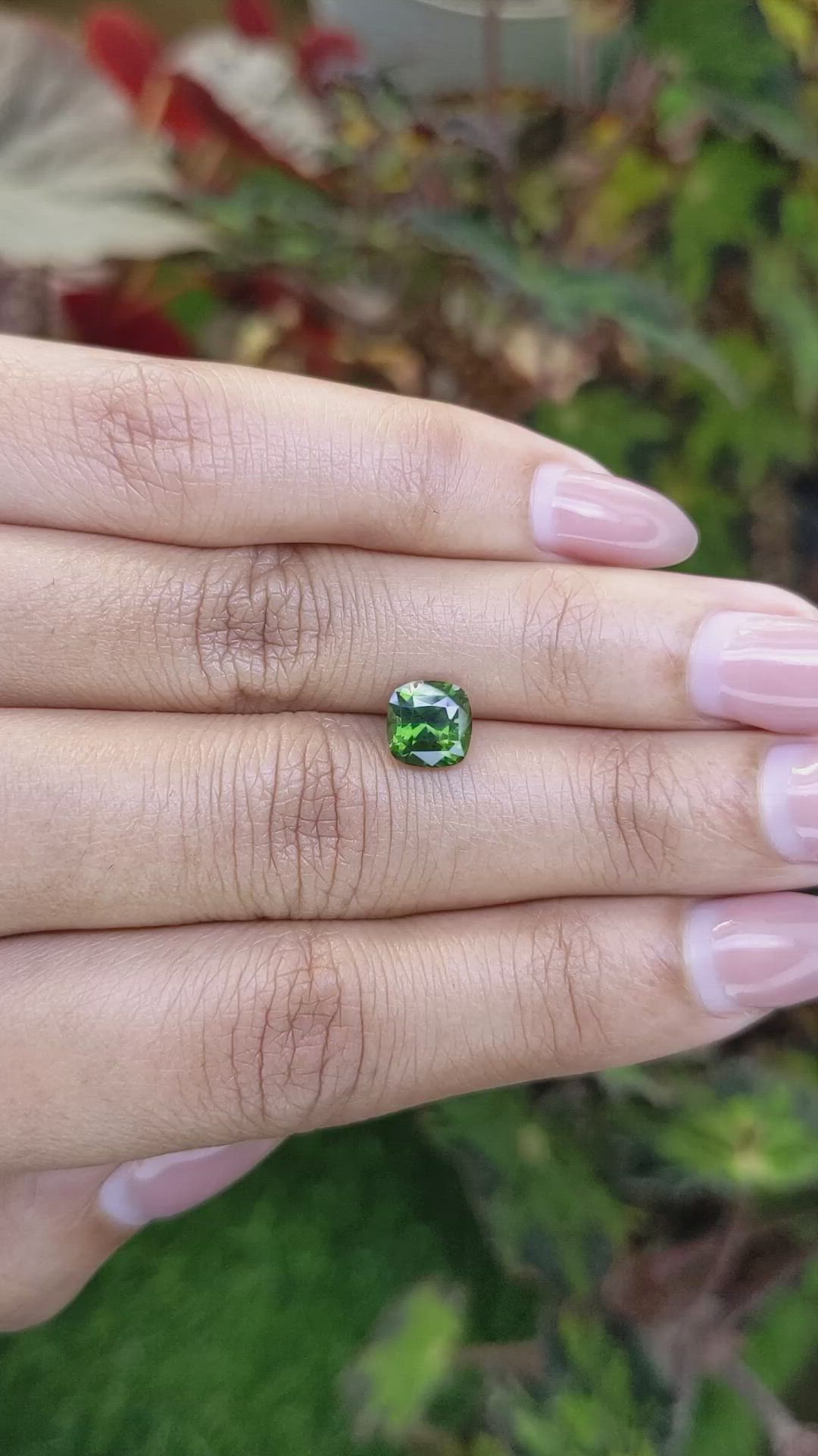 1.95 Ct. Green Zircon from Ceylon (Sri Lanka) Size Video