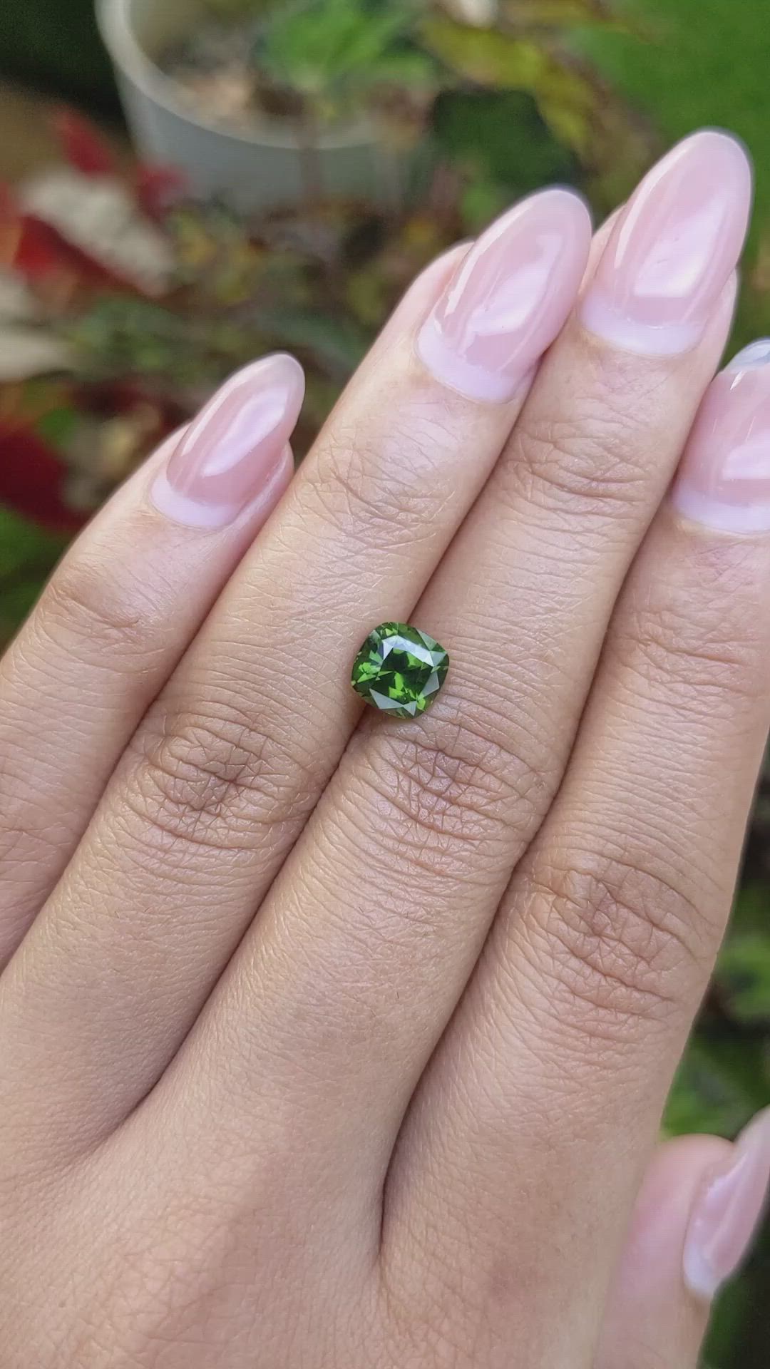 1.95 Ct. Green Zircon from Ceylon (Sri Lanka) Size Video