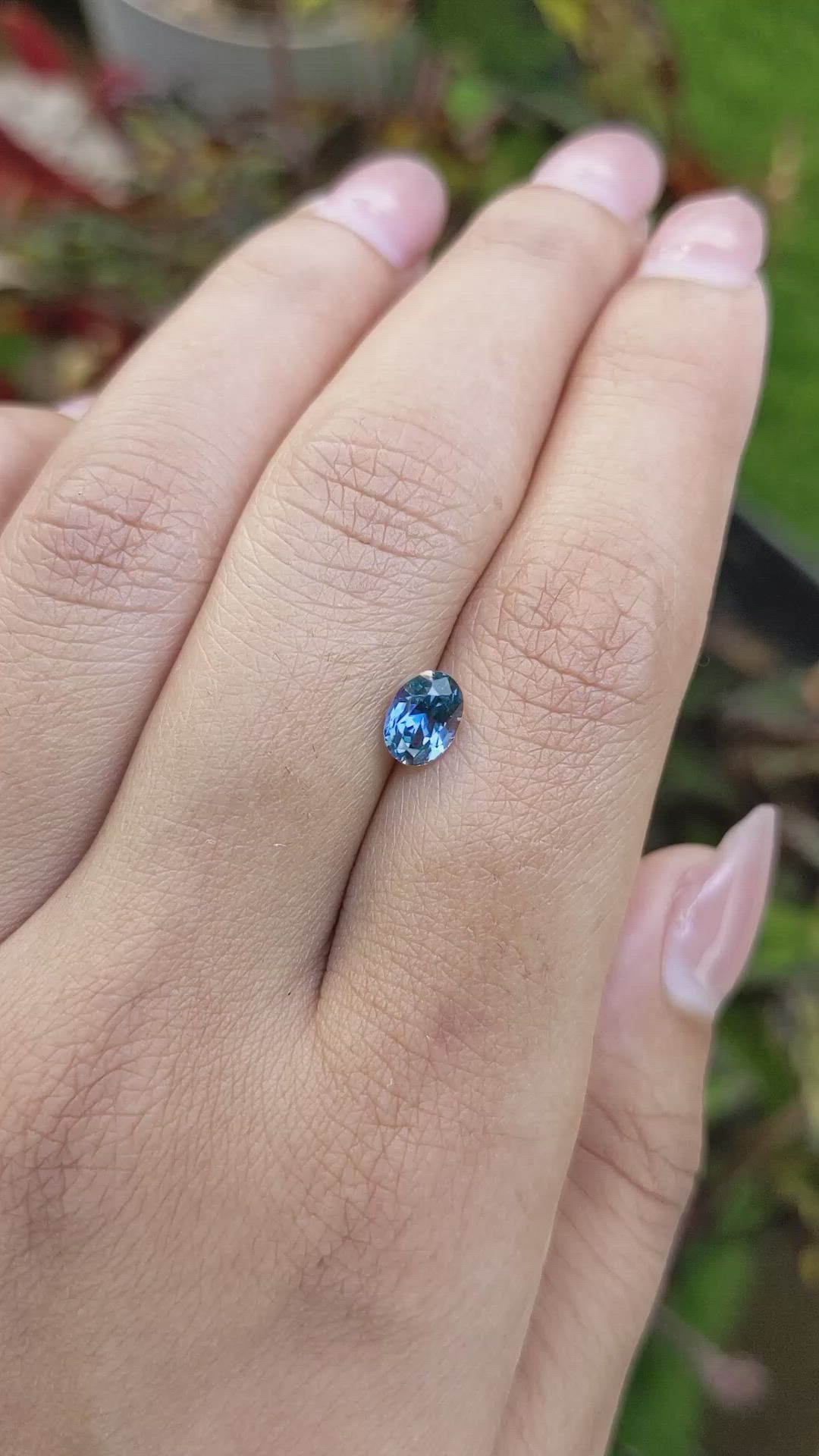 1.02 Ct. Blue Spinel from Ceylon (Sri Lanka) Size Video