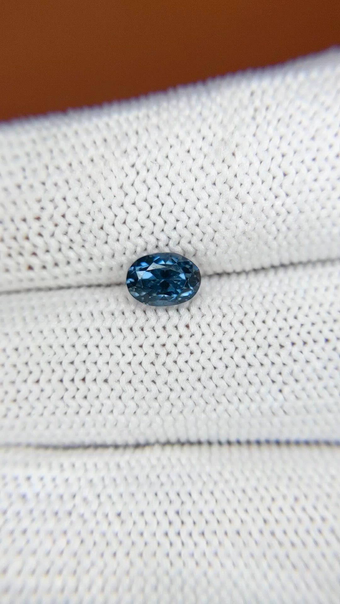1.02 Ct. Blue Spinel from Ceylon (Sri Lanka) Size Video