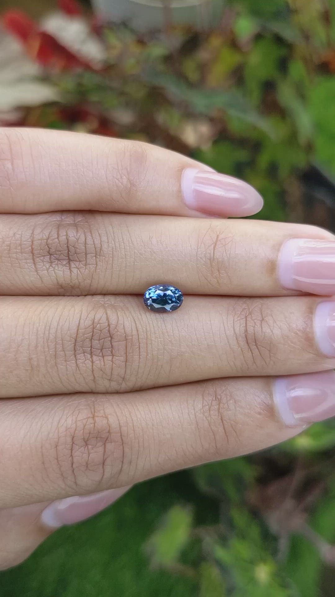 1.02 Ct. Blue Spinel from Ceylon (Sri Lanka) Size Video