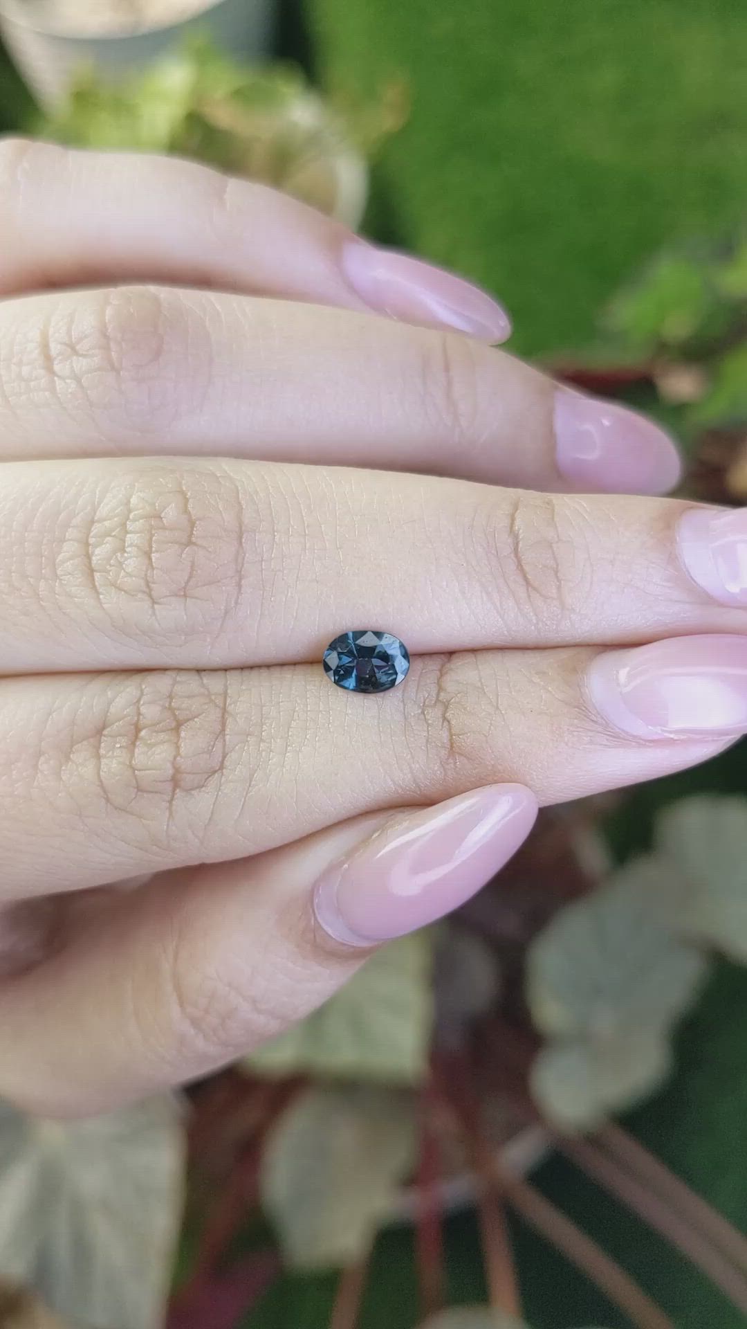 0.59 Ct. Blue Spinel from Ceylon (Sri Lanka) Size Video