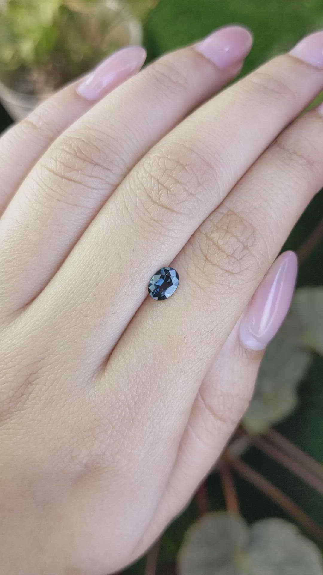 0.59 Ct. Blue Spinel from Ceylon (Sri Lanka) Size Video