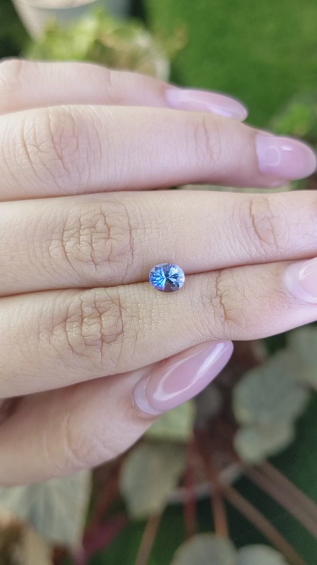 0.64 Ct. Blue Spinel from Ceylon (Sri Lanka) Size Video