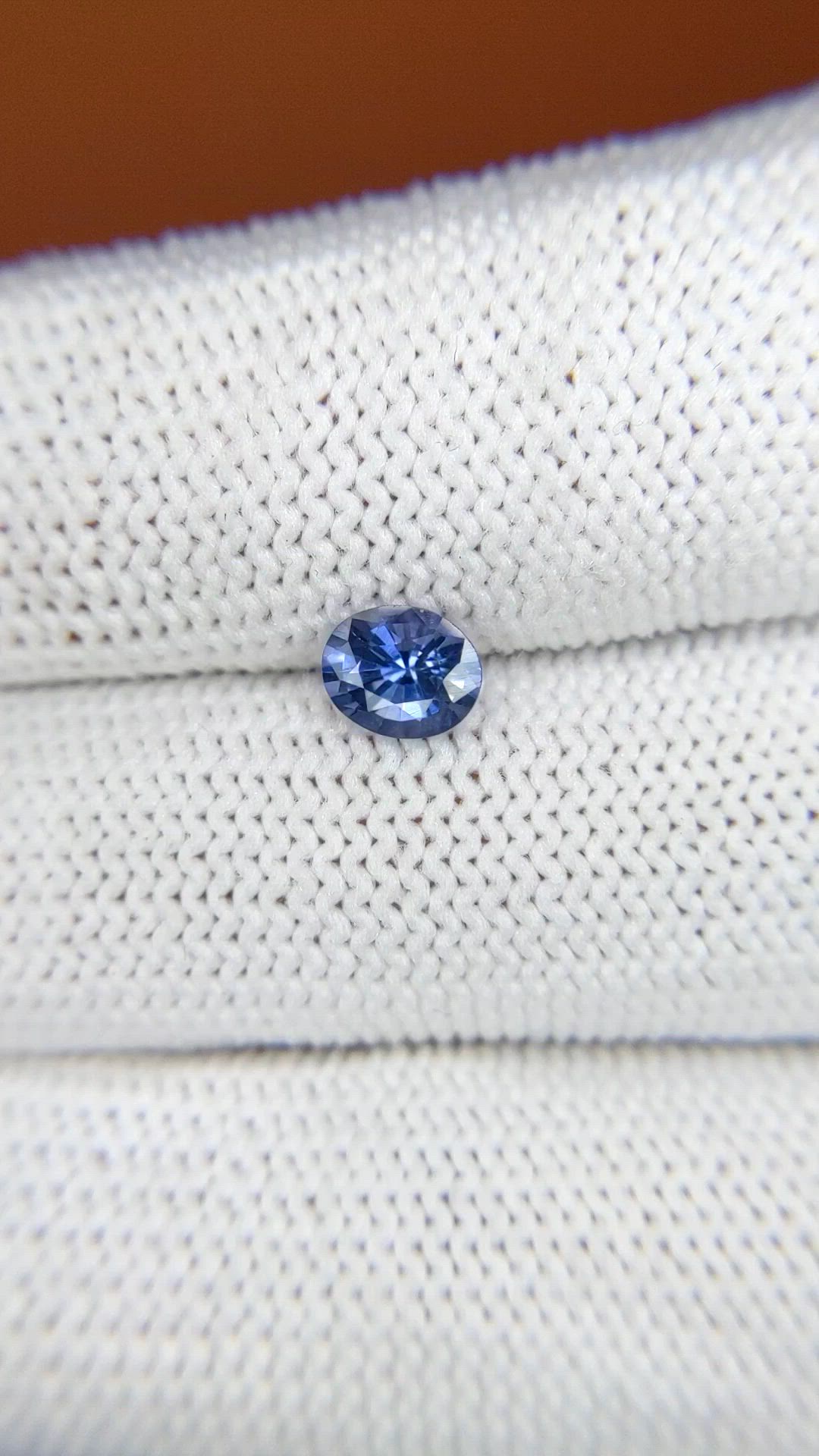 0.64 Ct. Blue Spinel from Ceylon (Sri Lanka) Size Video