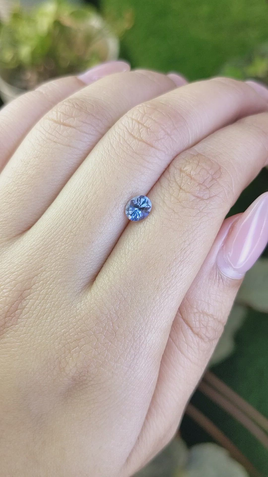 0.64 Ct. Blue Spinel from Ceylon (Sri Lanka) Size Video
