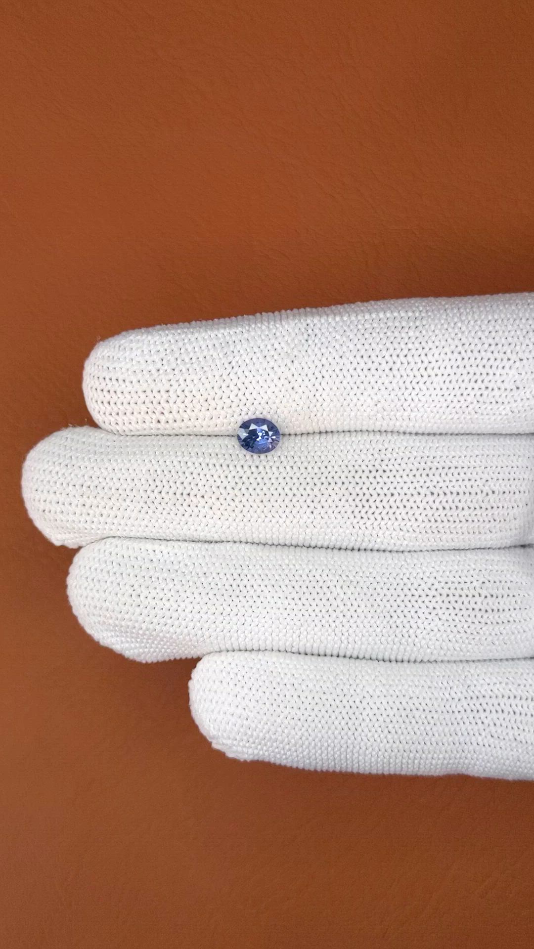 0.64 Ct. Blue Spinel from Ceylon (Sri Lanka) Size Video