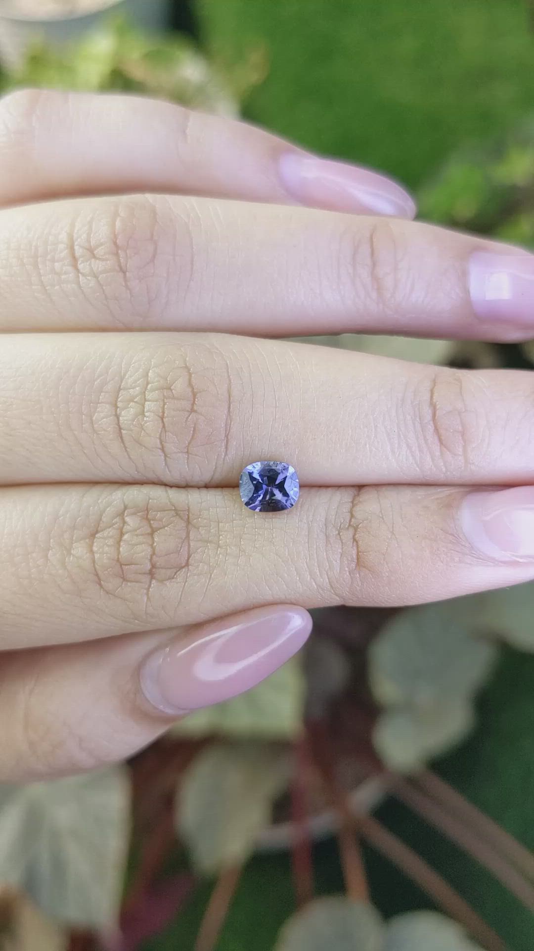 0.79 Ct. Violet Spinel from Ceylon (Sri Lanka) Size Video