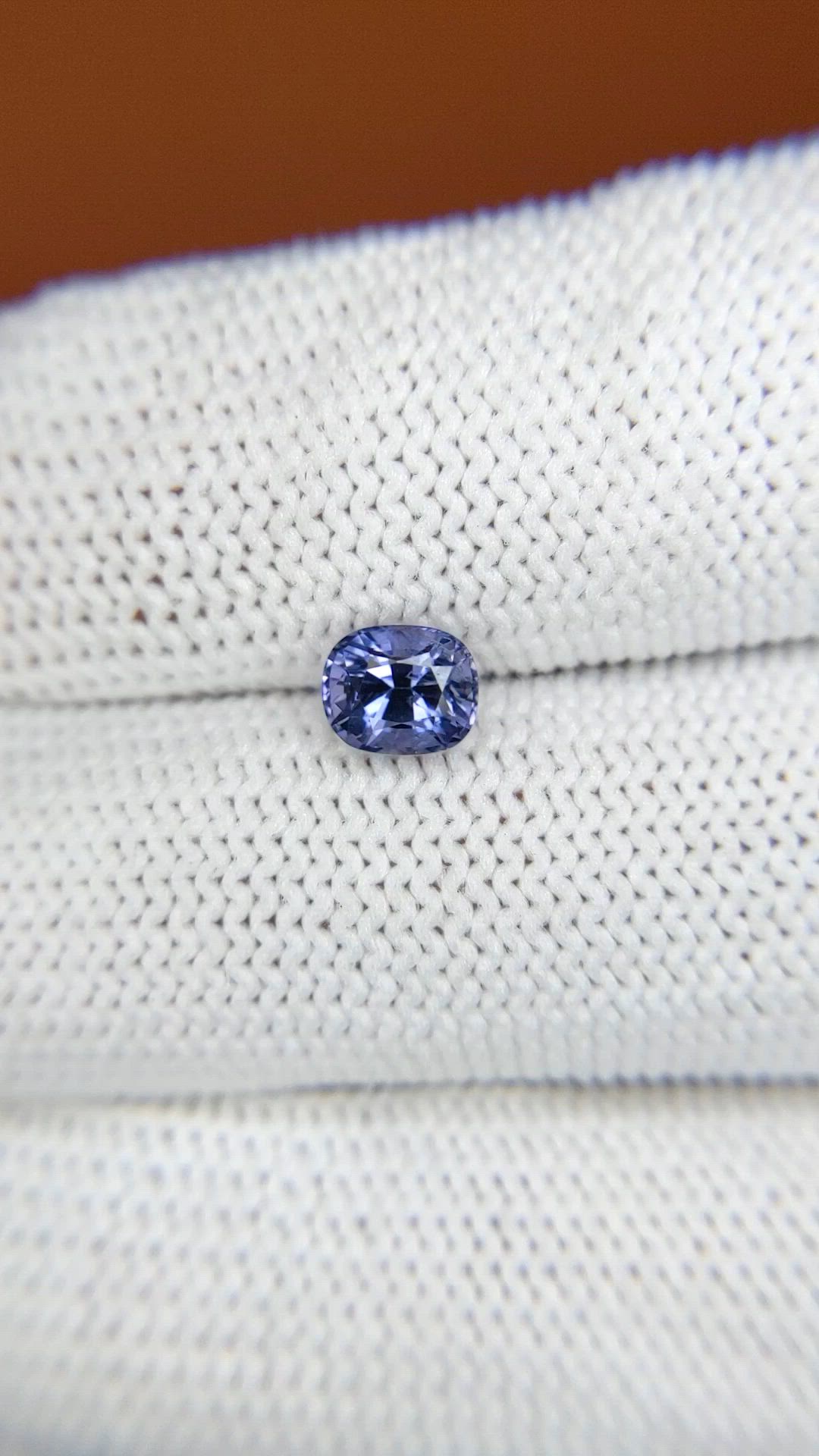 0.89 Ct. Greyish Violet Spinel from Ceylon (Sri Lanka) Size Video