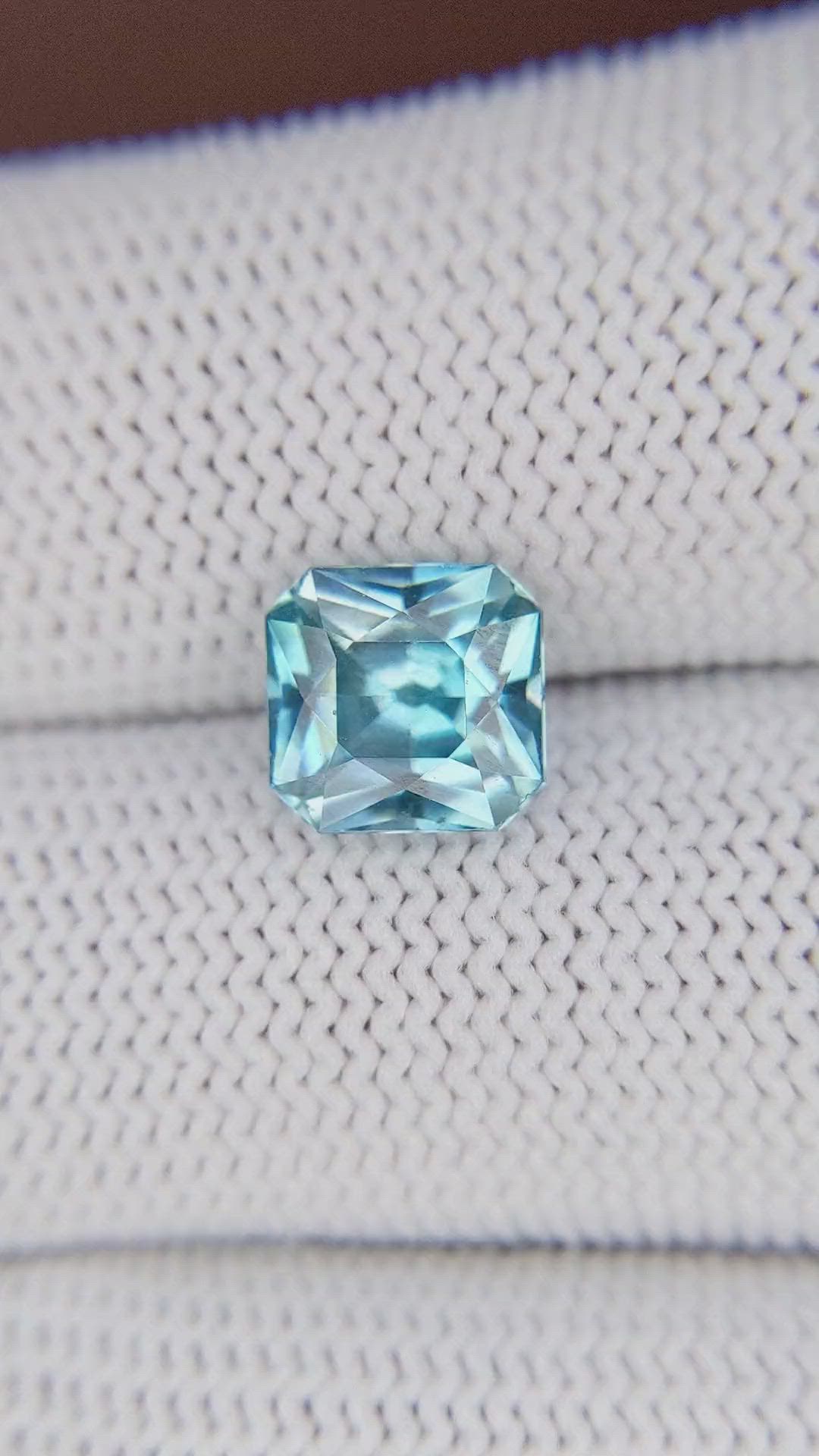 3.32 Ct. Blue Zircon Size Video