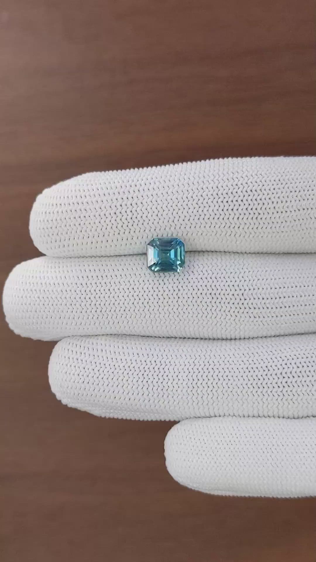 3.43 Ct. Blue Zircon Size Video