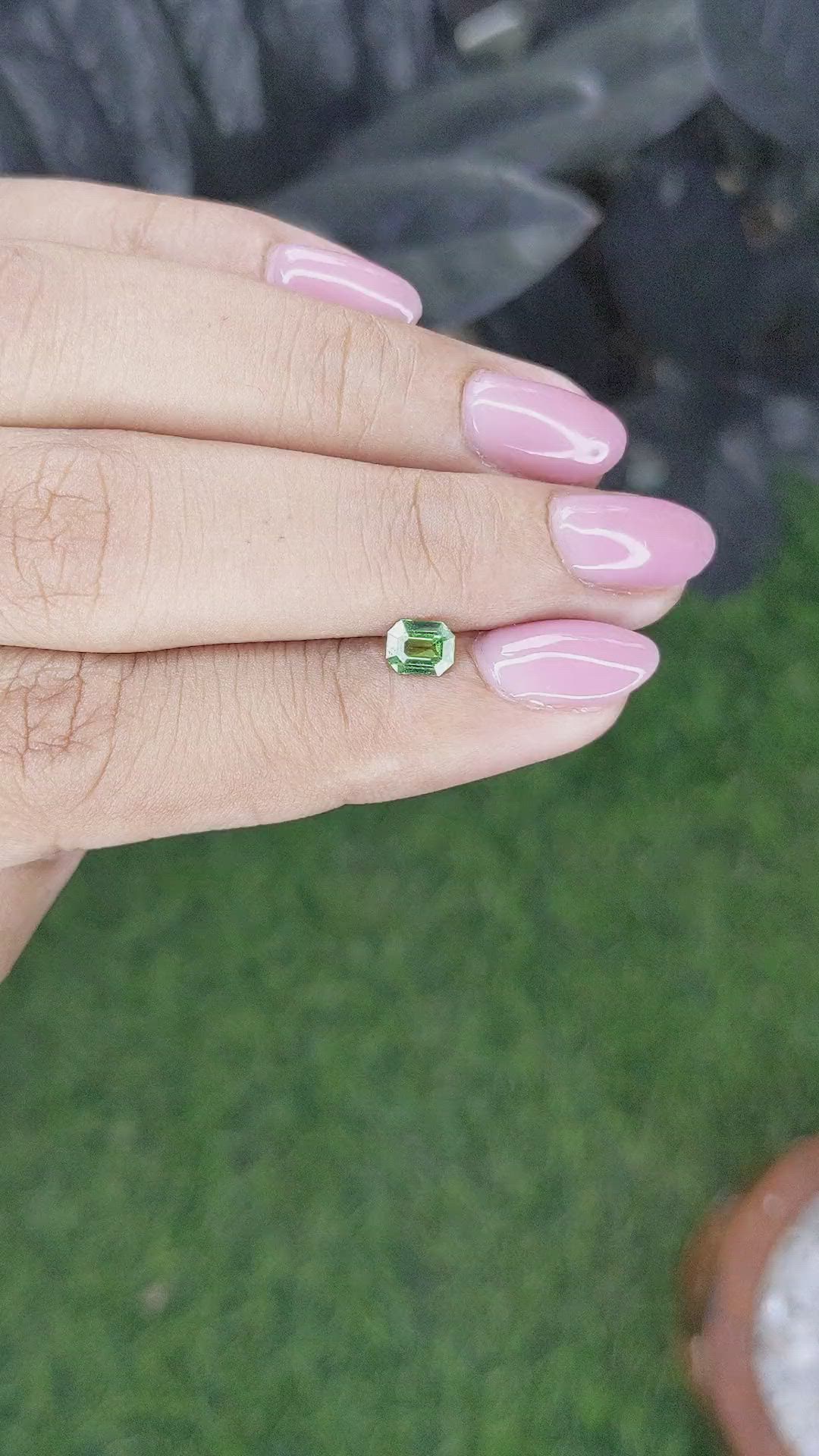 0.40 Ct. Tsavorite Garnet from Tanzania Size Video